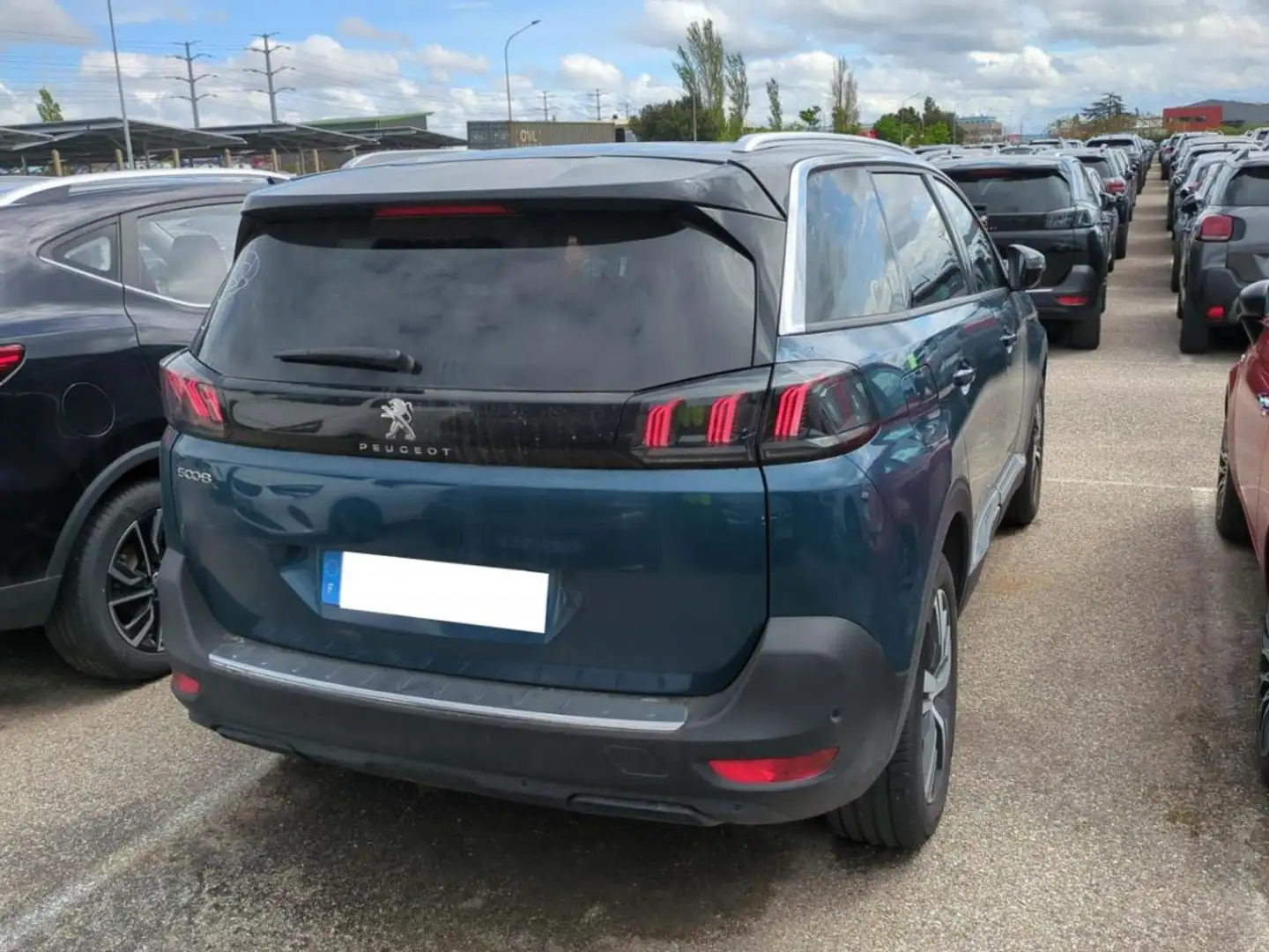 Peugeot 5008 1.2i Hybrid 136 e-DCS6 Allure Pack 7 PLACES GPS CA Bleu - 2