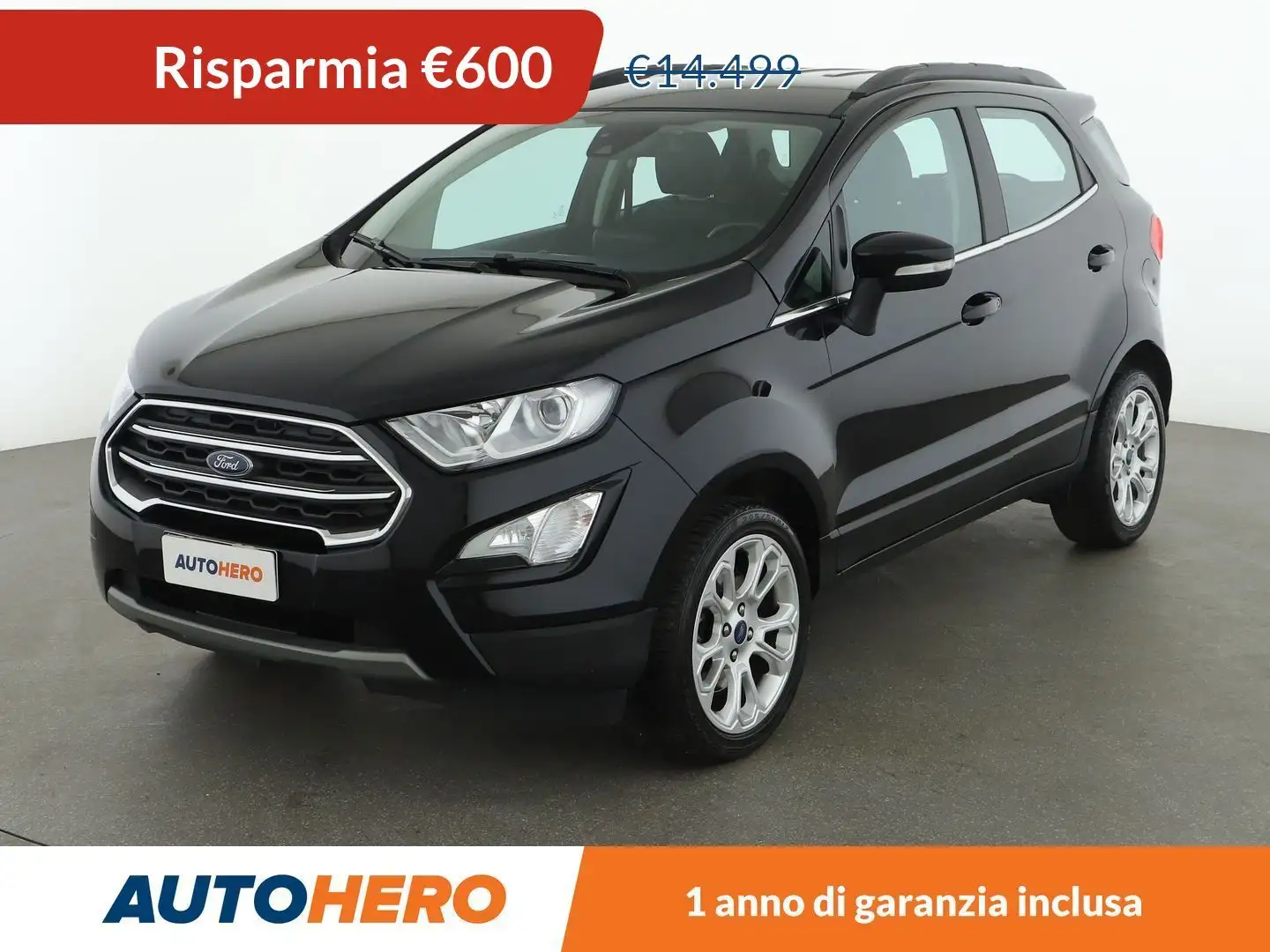 Ford EcoSport 1.0 EcoBoost Titanium 125 CV Nero - 1