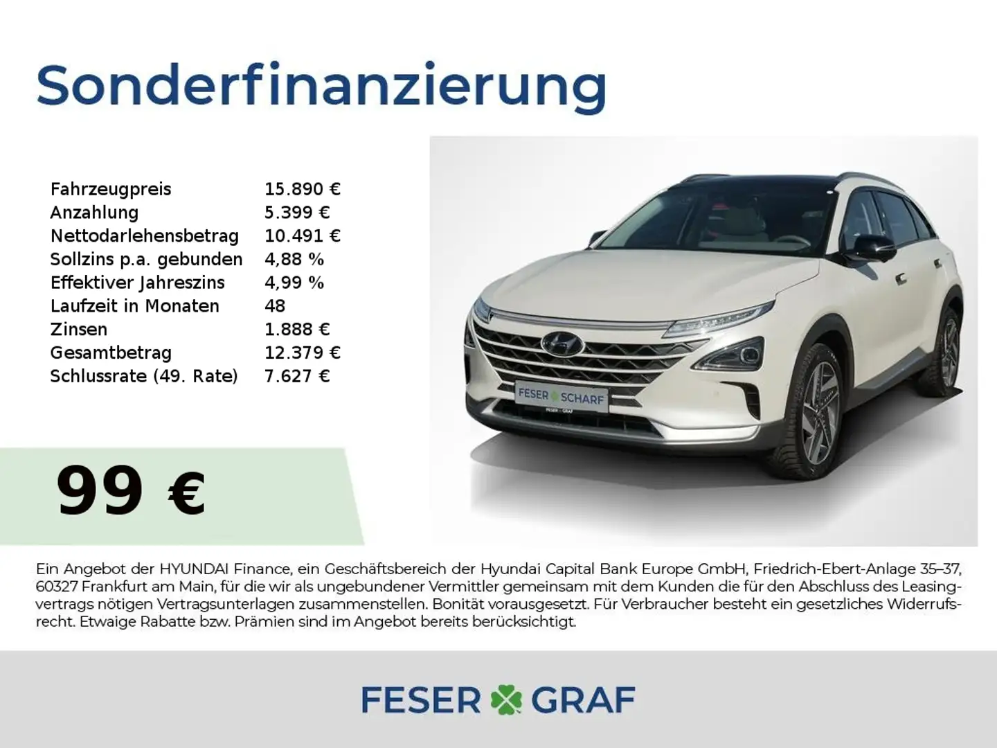 Hyundai NEXO PRIME-PAKET NAVI KAMERA SHZ LHZ CARPLAY Blanc - 1