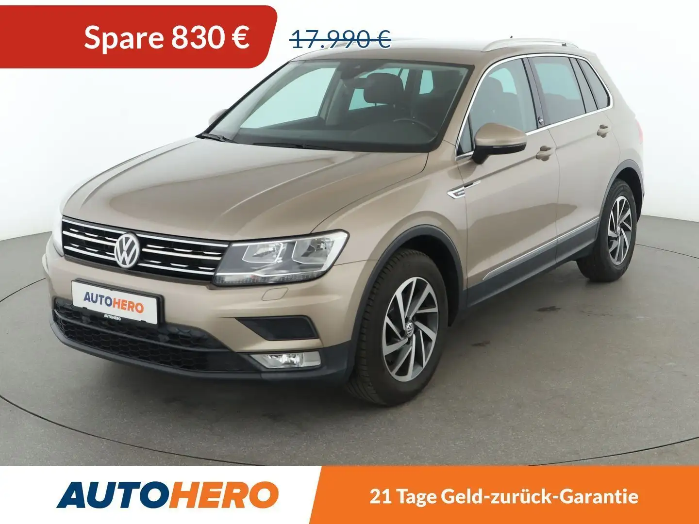 Volkswagen Tiguan 1.4 TSI Sound BlueMotion*NAVI*ACC*PDC*AHK* Желтый - 1