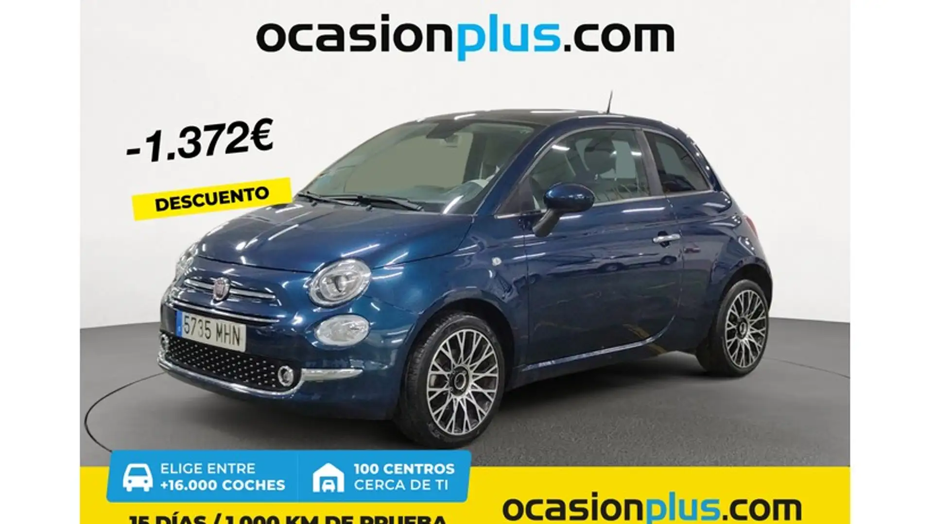 Fiat 500 1.0 Hybrid Dolcevita 52kW Azul - 1