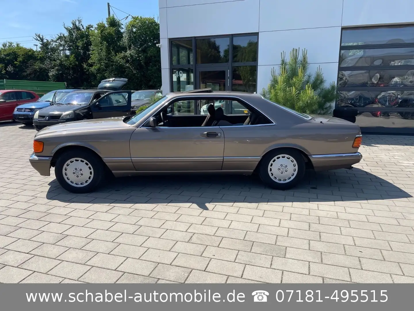 Mercedes-Benz 560 SEC 1.Hand H-Zul. Dt.Fzg 203tkm Impalabraun Bruin - 2
