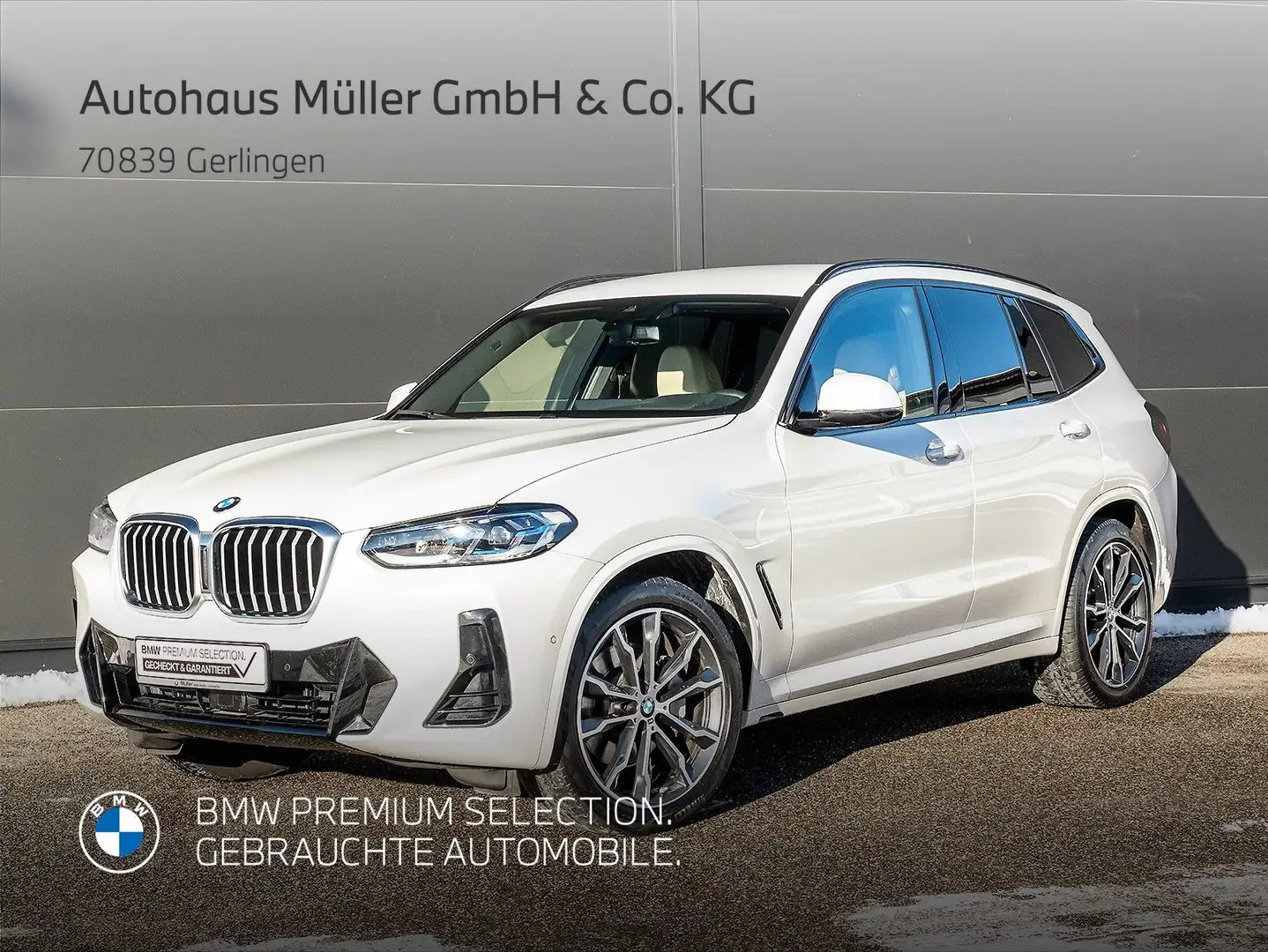 BMW X3 xDrive30d M Sportpaket AHK Standheiz HUD ACC DAB Weiß - 1