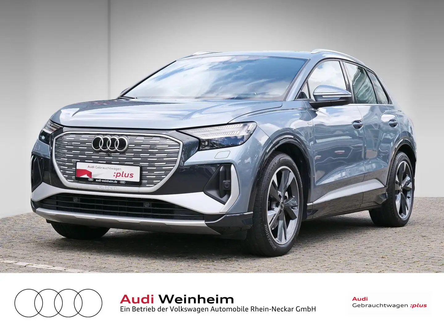 Audi Q4 e-tron 2x S-Line Matrix LED Navi Pro uvm Blau - 2