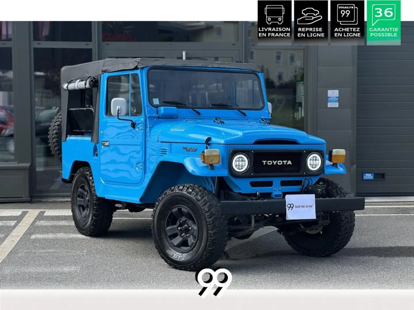 Toyota Land Cruiser FJ40 - DIRECTION ASSISTE RENOVÉ - 7 PLACES Modrá - 1