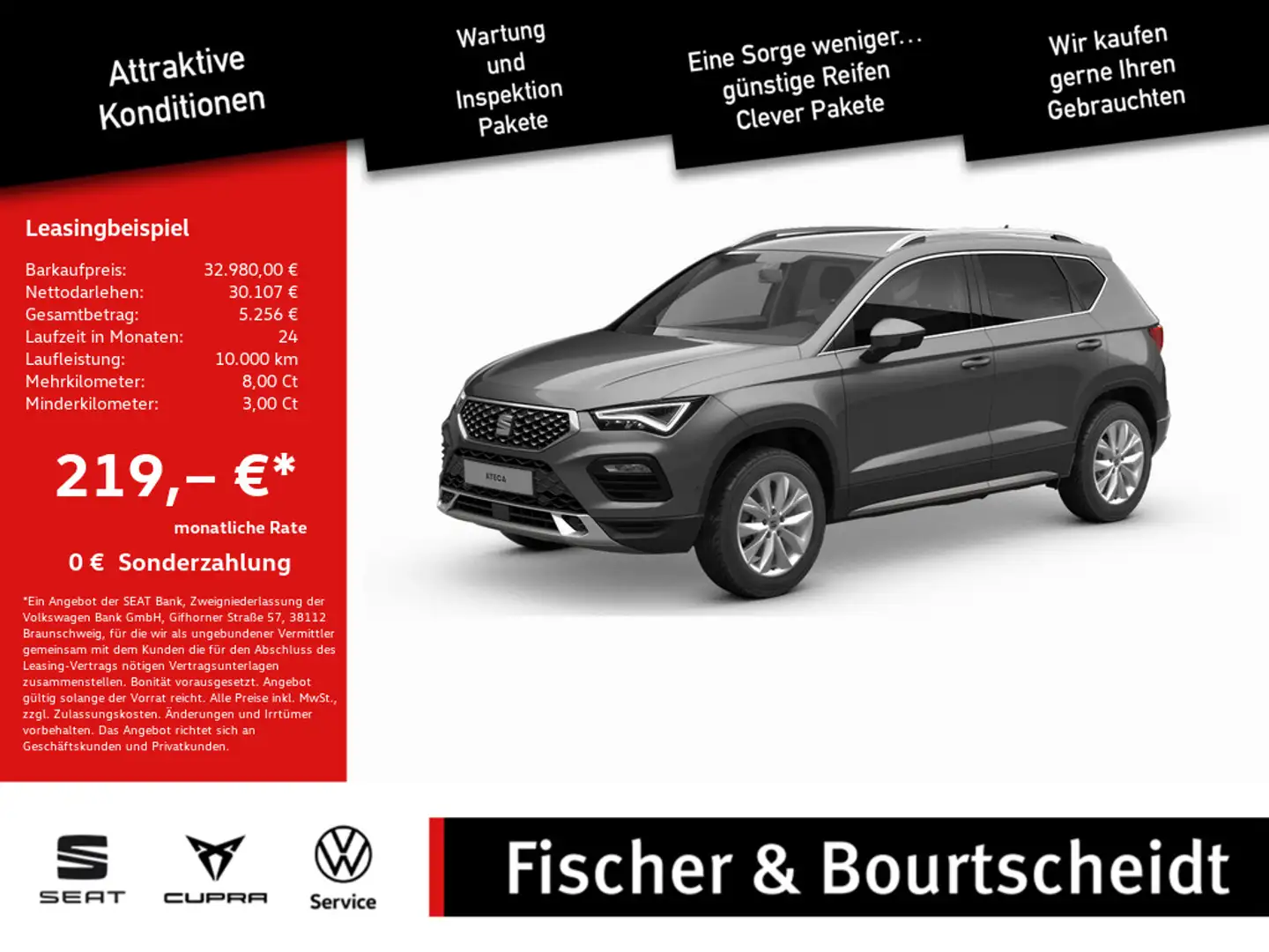 SEAT Ateca 1.5 TSI Xperience NAVI ACC FACEL. LED Grau - 1