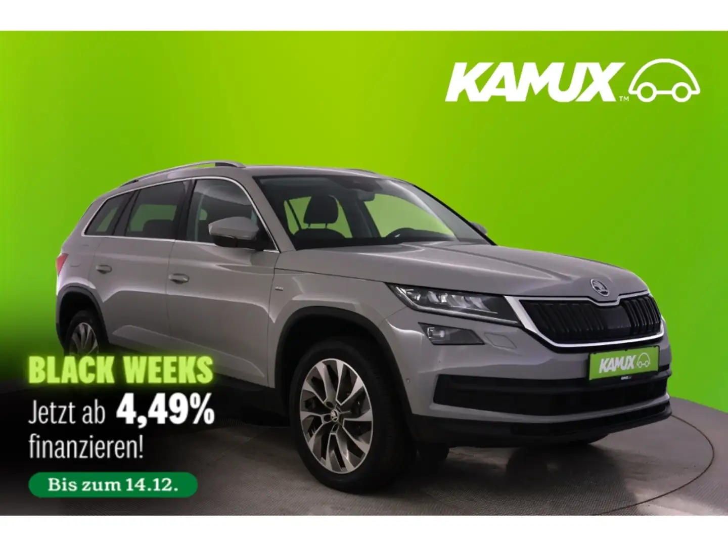 Skoda Kodiaq 2.0TDI 4x4 DSG Clever+LED+NAVI+VIRTUAL Grijs - 1