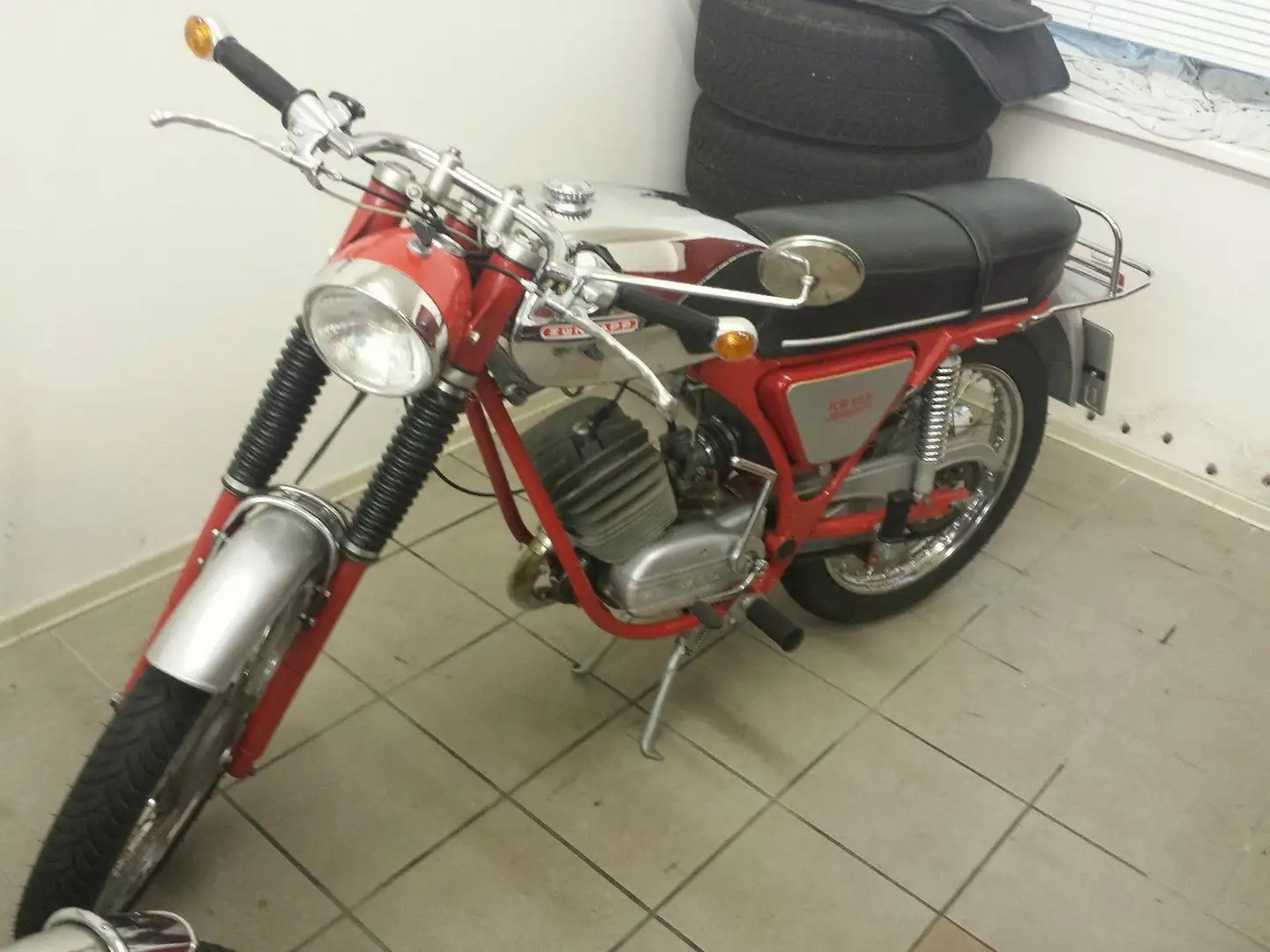 Zündapp KS 125 Sport Baujahr 1971  15 PS Piros - 1