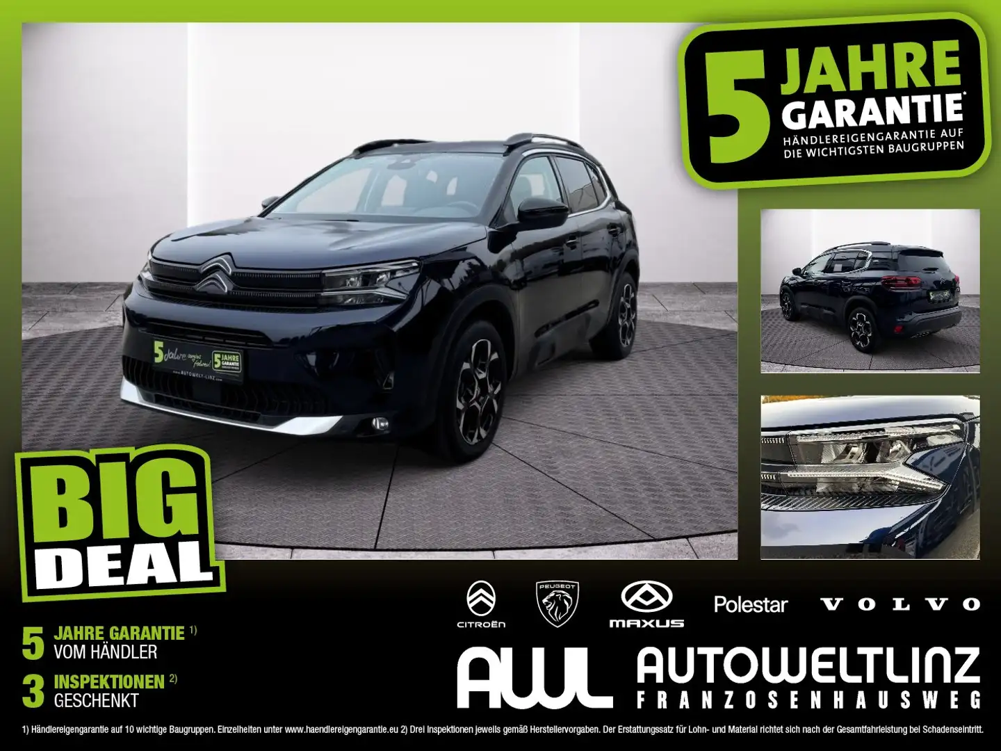 Citroen C5 Aircross 1.2 145 Max Alcantara+LED+Navi+SHZ Blau - 1