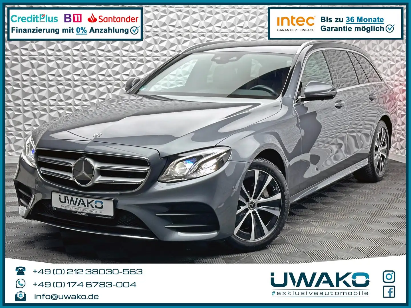 Mercedes-Benz E 400 d AMG/4MATIC/DISTRO/STDHZ/9G/AHK/360°/MBUX Gris - 1