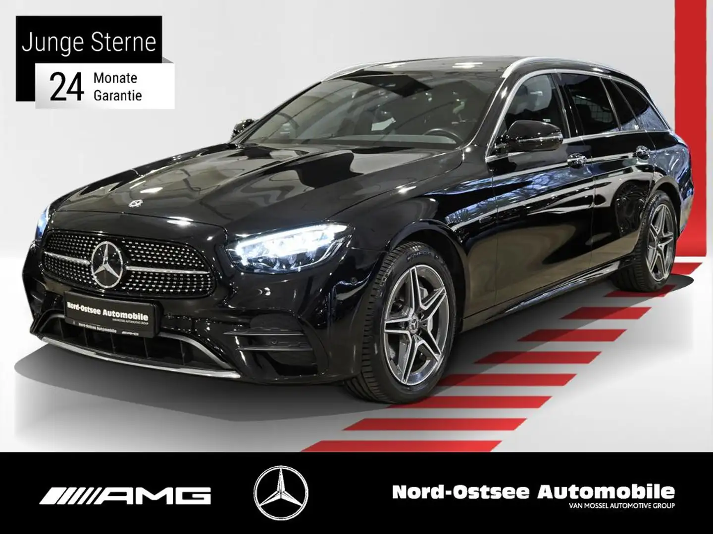 Mercedes-Benz E 300 e T AMG PANO KAMERA WIDE LED 9G NAVI DAB Schwarz - 1