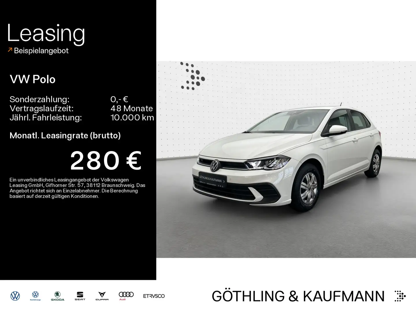 Volkswagen Polo 1.0 MPI*PDC*KLIMA*SHZ*LED* Weiß - 1