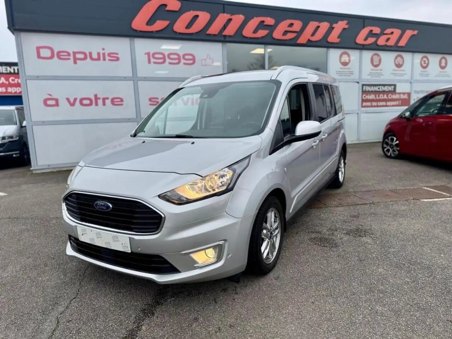 Ford Transit Connect /TOURNEO CONNEC GRAND TOURNEO Titanium 1.5 EcoBlue 120cv 7 Places + Camera de Recul + Radar AV/AR Gris - 1