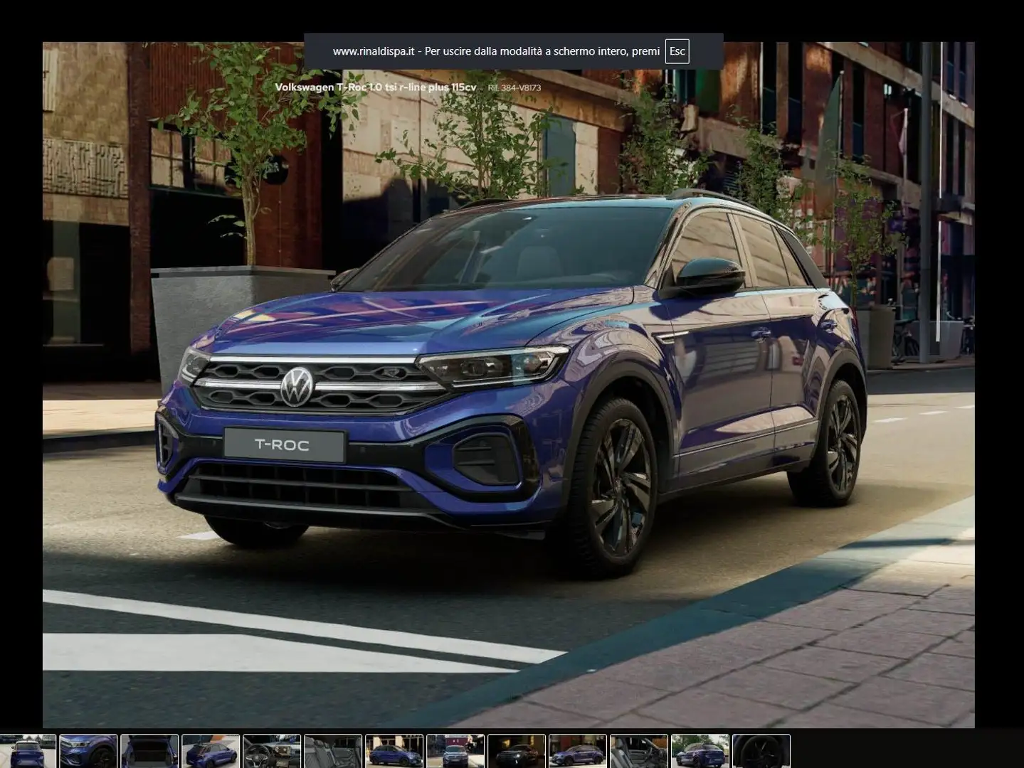 Volkswagen T-Roc 1.0 tsi 115CV R-Line Plus OCCASIONE pronta conse Azul - 1