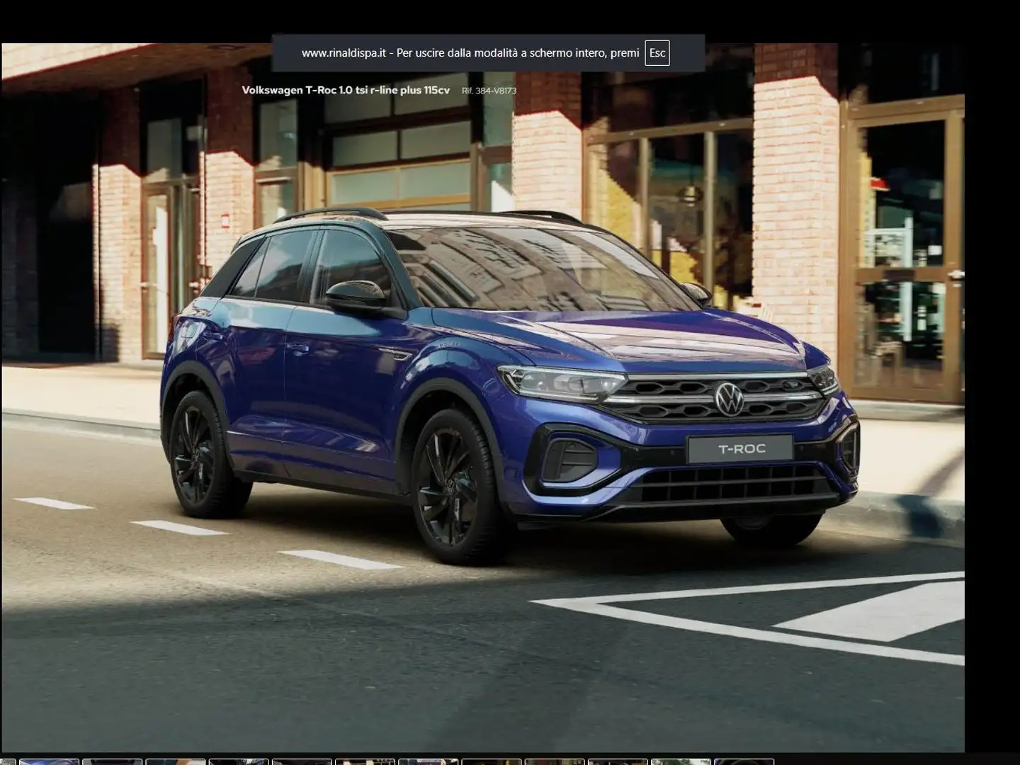 Volkswagen T-Roc 1.0 tsi 115CV R-Line Plus OCCASIONE pronta conse Azul - 2