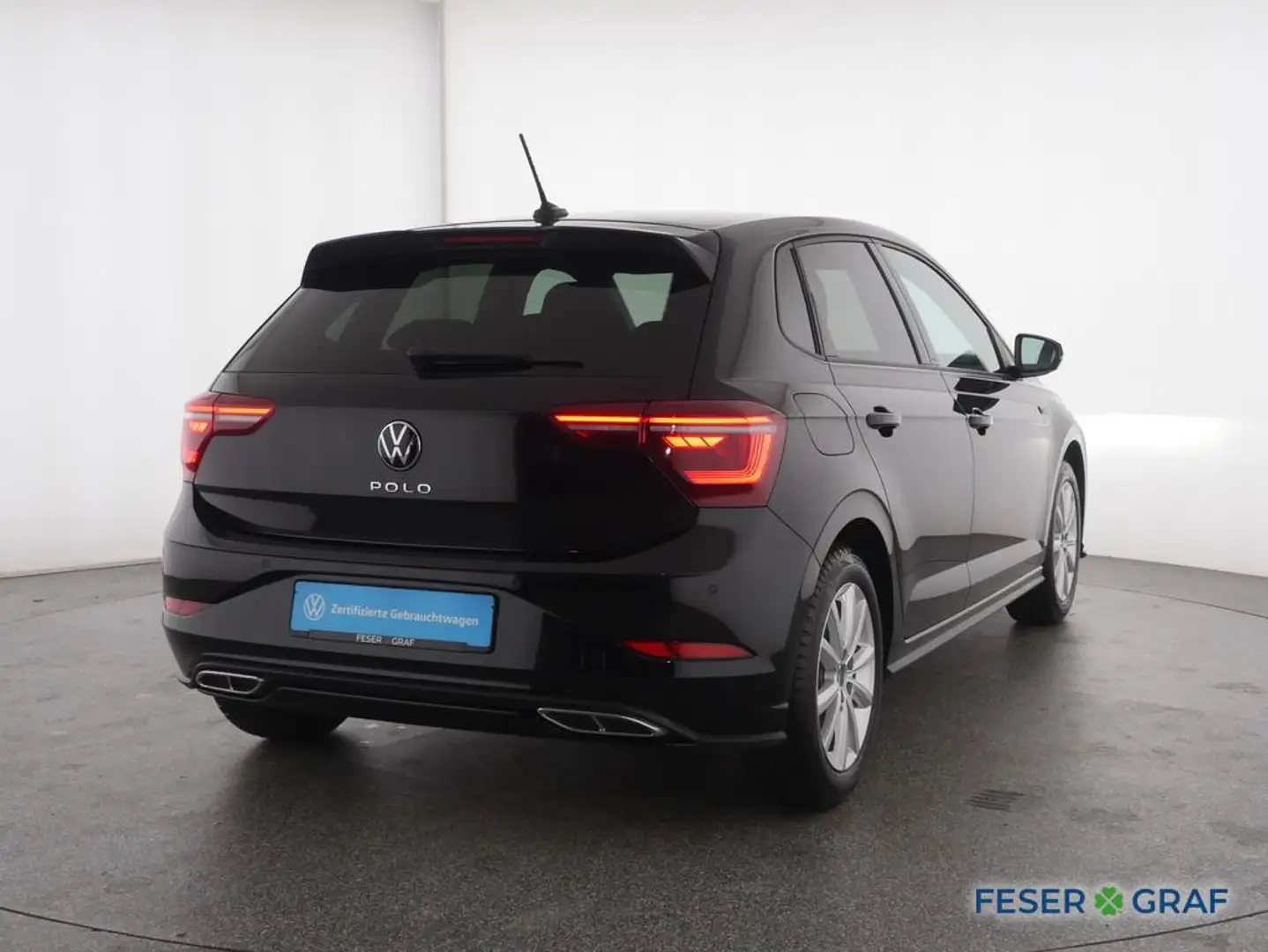 Volkswagen Polo 1.0 TSI R-Line DSG LED/ACC/Rückfahrkamera Schwarz - 2