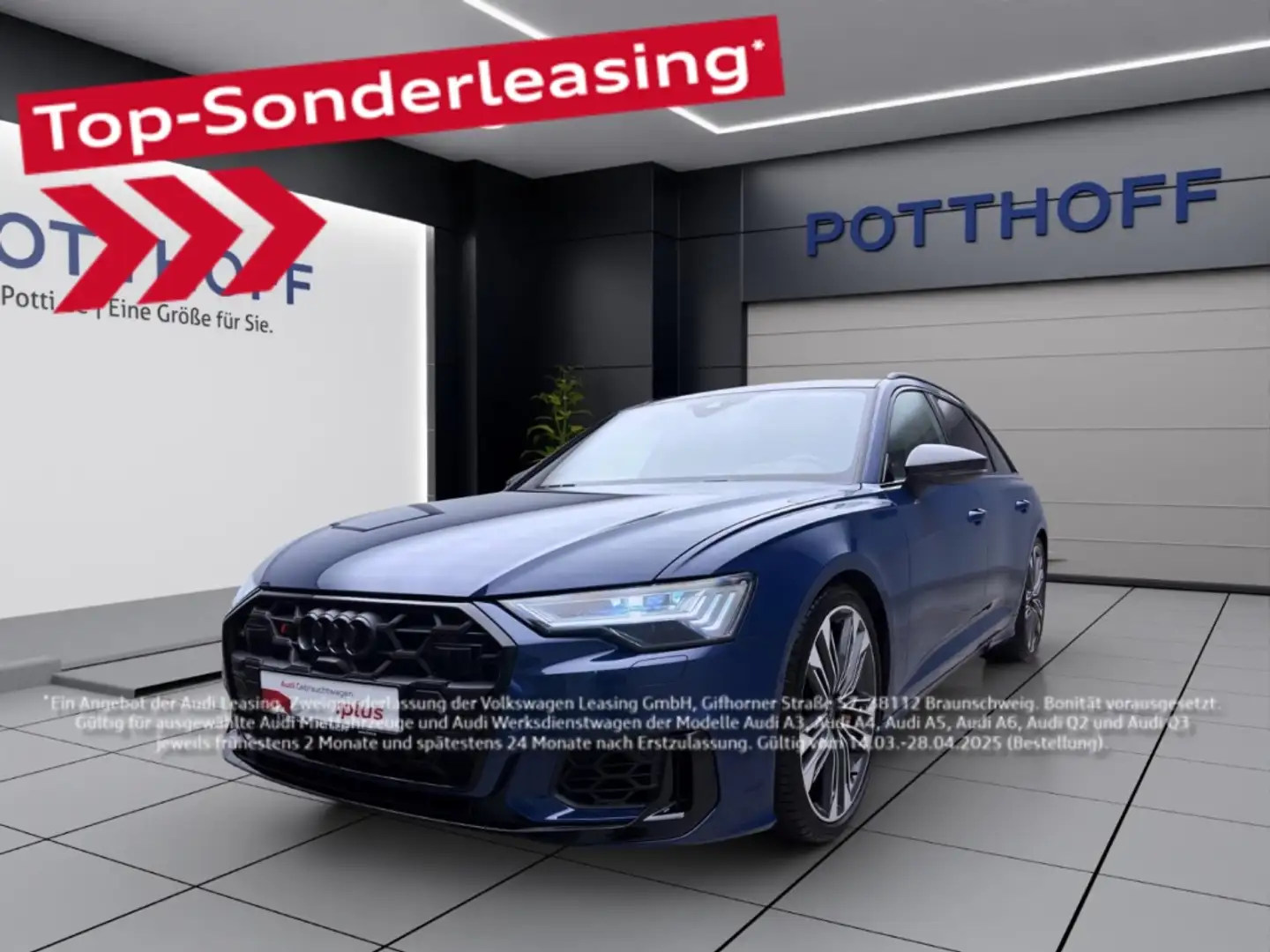 Audi S6 Avant Q STANDHZG AHK HD-MATRIX NAVI B&O Modrá - 1