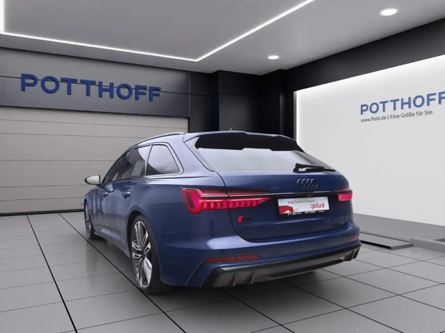 Audi S6 Avant Q STANDHZG AHK HD-MATRIX NAVI B&O Modrá - 2