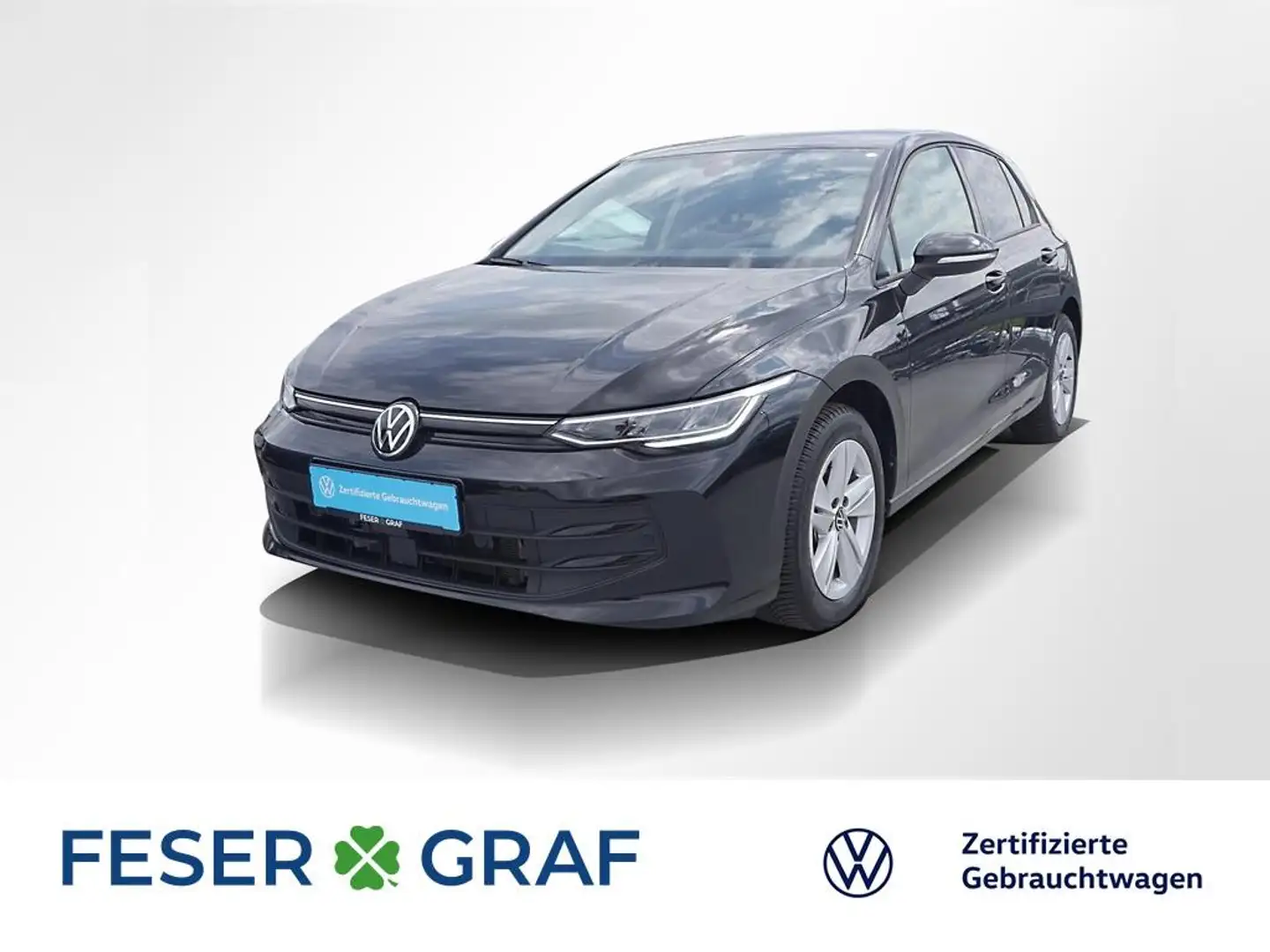 Volkswagen Golf 8 1.5 eTSI Life DSG ACC LED Navi PDC Sitzh. Zwart - 1