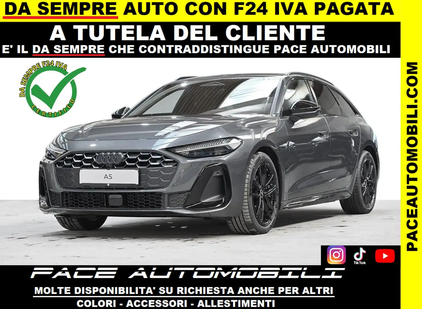 Audi A5 AVANT TFSI S LINE SLINE S-LINE NAVI LED PDC KAMERA Grigio - 1