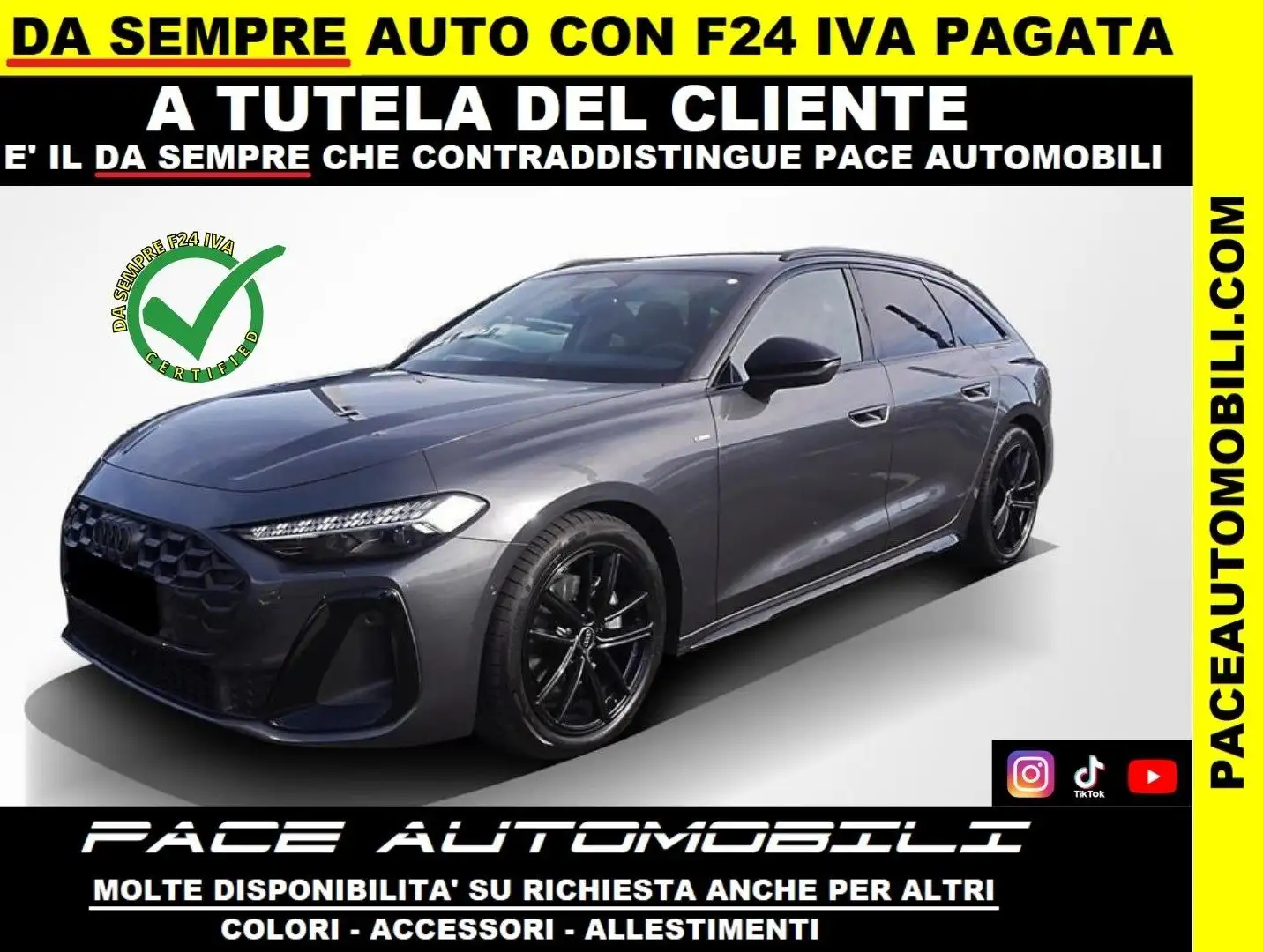 Audi A5 AVANT TFSI S LINE SLINE S-LINE NAVI LED PDC KAMERA Grigio - 1