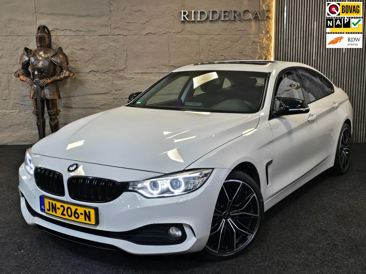 BMW 418 4-serie Gran Coupé 418i M-Pakket|GARANTIE|PANO|NAP Blanc - 1