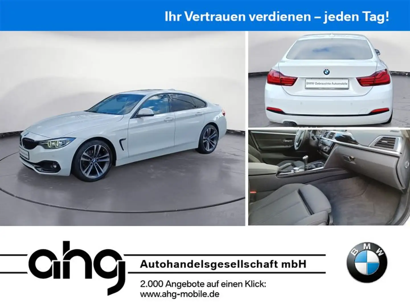BMW 420 Sport Line Schiebedach Bluetooth Wit - 1