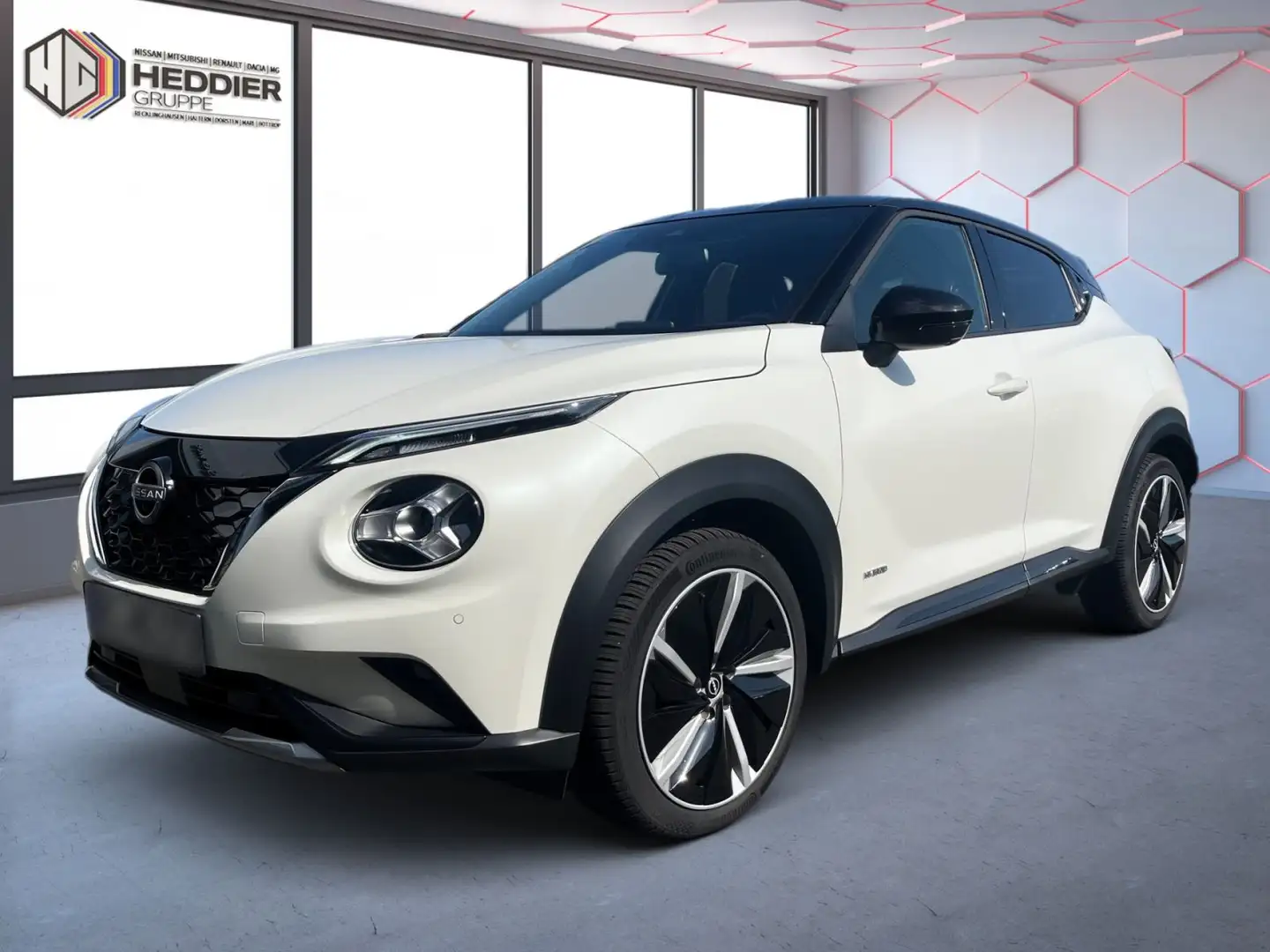 Nissan Juke Hybrid N-Design*AHK*NAVI*PDC*KAMERA*SHZ* Blanc - 1