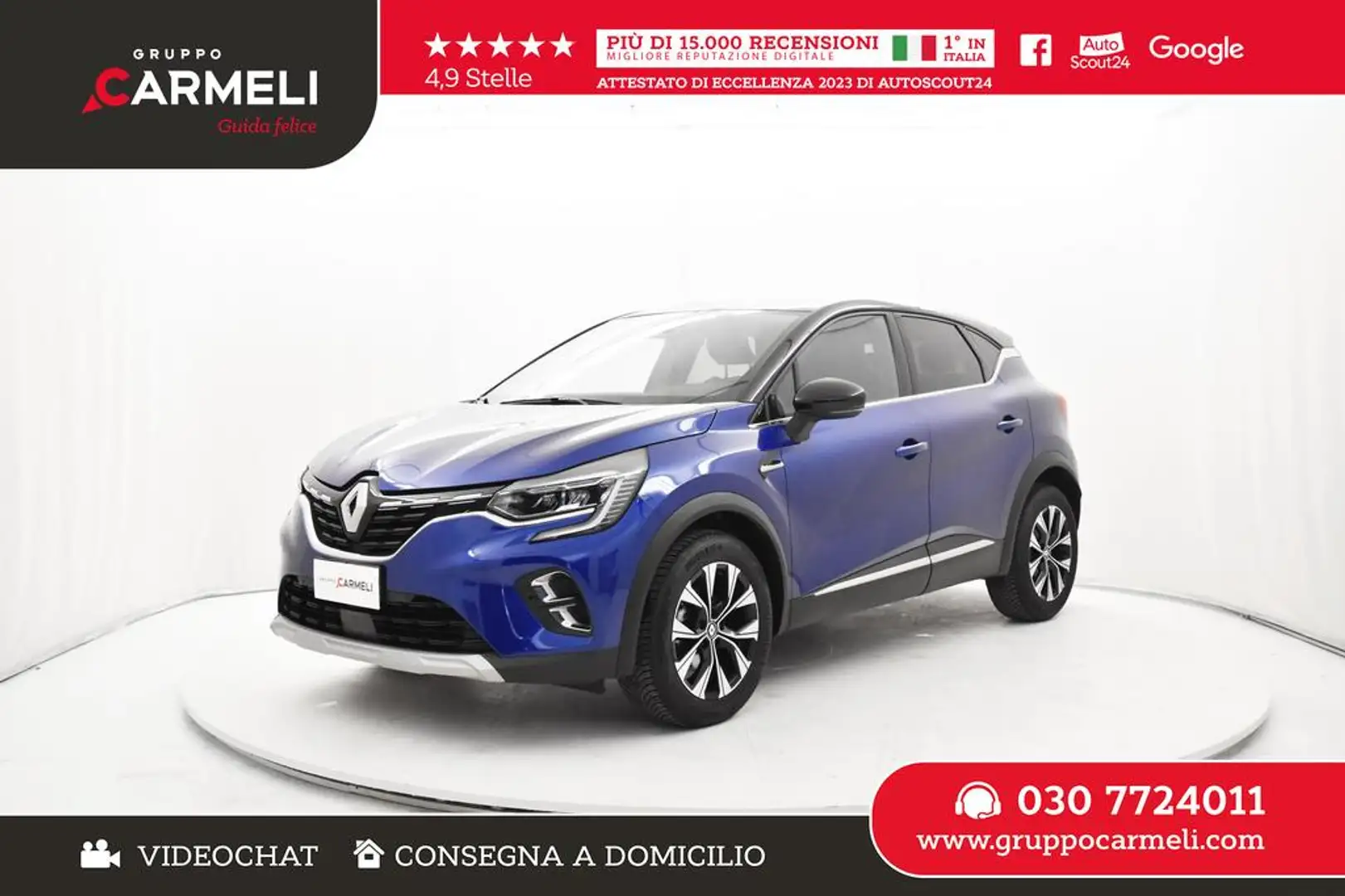 Renault Captur 1.0 tce Techno 90cv Blu/Azzurro - 1