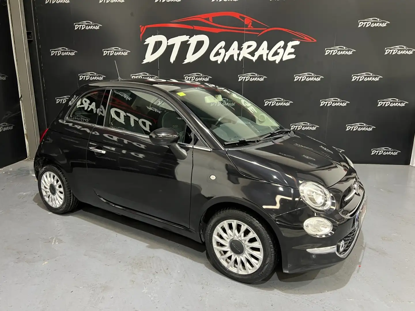 Fiat 500 Pequeño Automático de 3 Puertas Noir - 2
