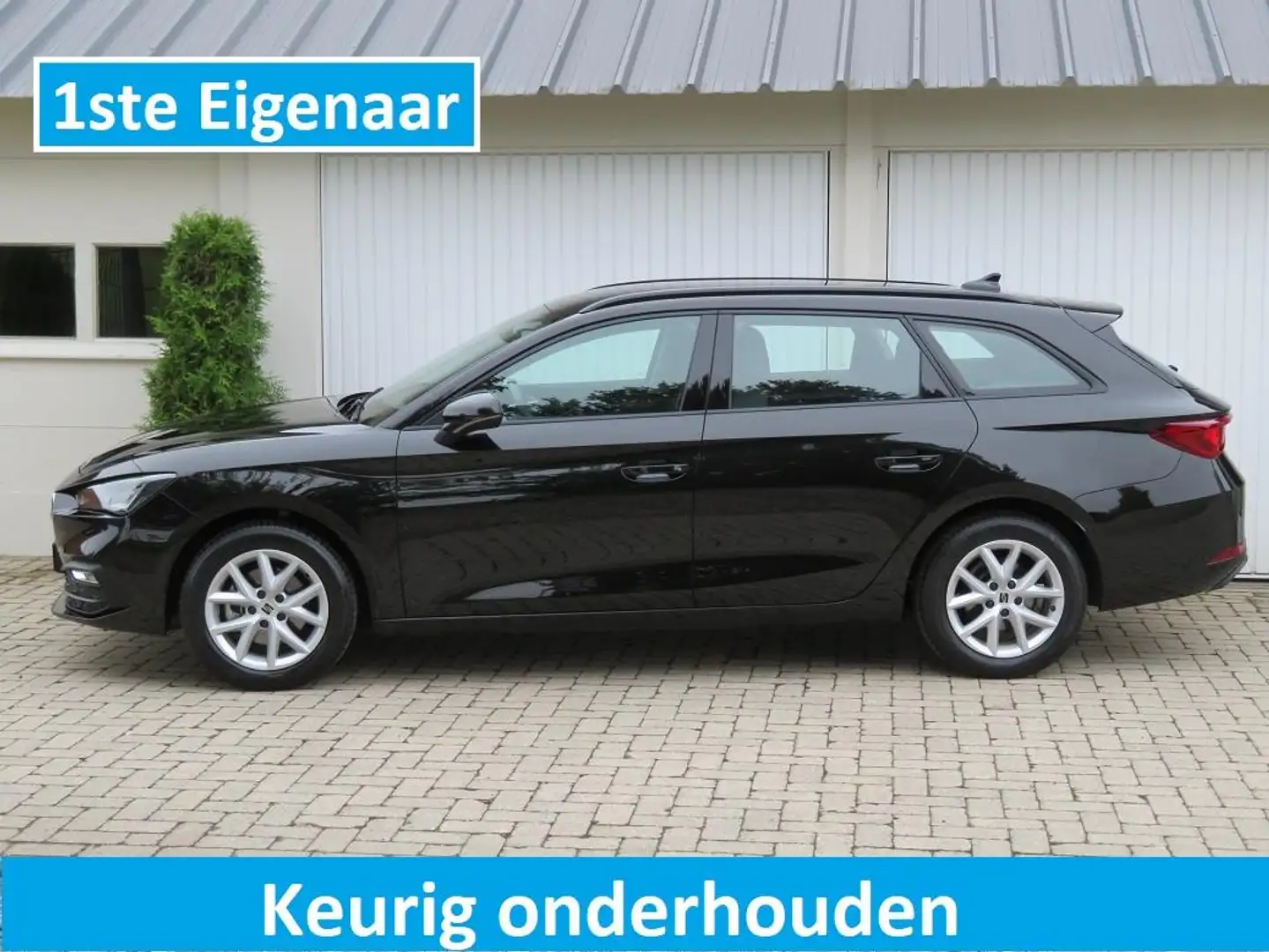 SEAT Leon Sportstourer 1.0 TSI Reference NL AUTO-1e EIGENAAR Zwart - 2