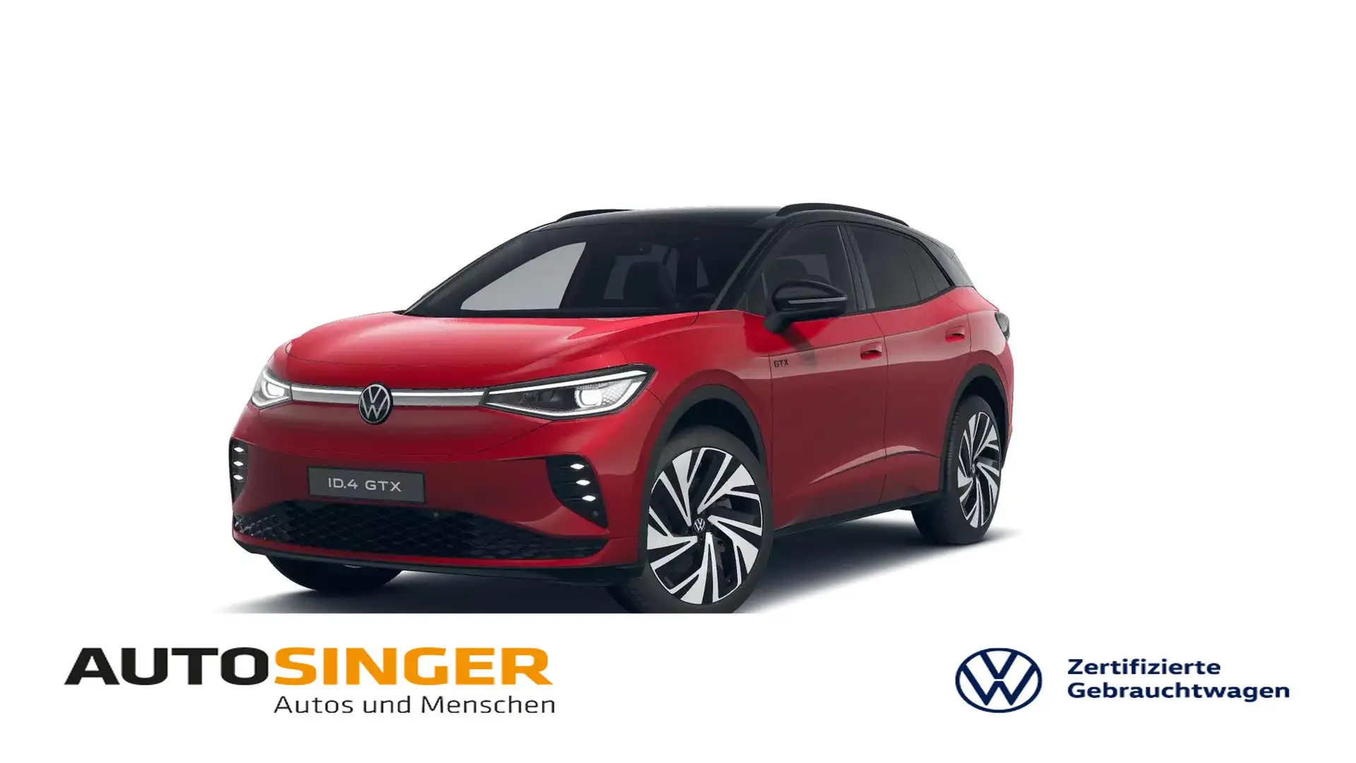 Volkswagen ID.4 GTX 4M *AHK*PANO*WÄRME*IQ*NAV*ACC*Hdup*CAM* Rot - 1