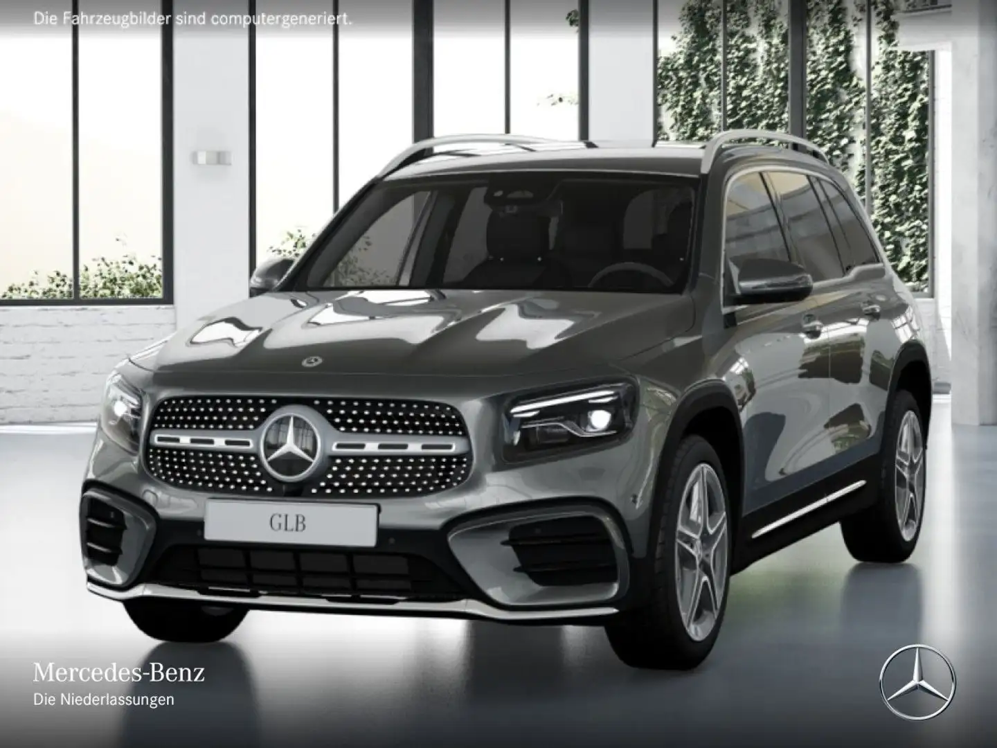Mercedes-Benz GLB 200 AMG+360°+AHK+MULTIBEAM+TOTW+KEYLESS+7G Grau - 2