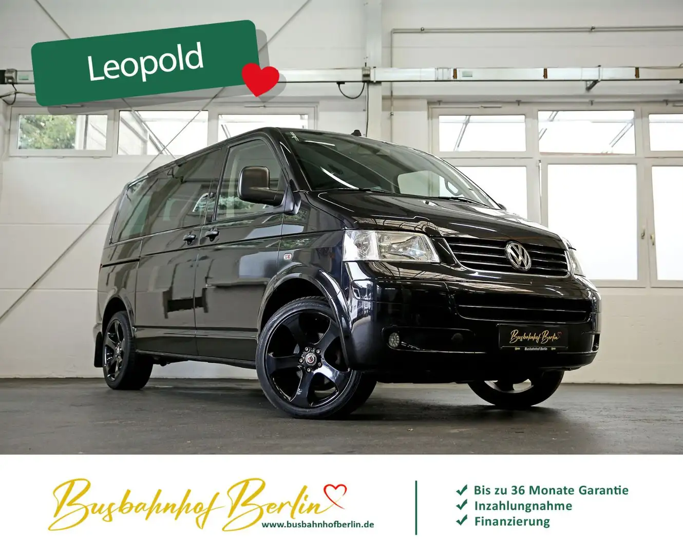 Volkswagen T5 Multivan Schiebedach Standhz.Sitzhz.Navi AHK Noir - 2