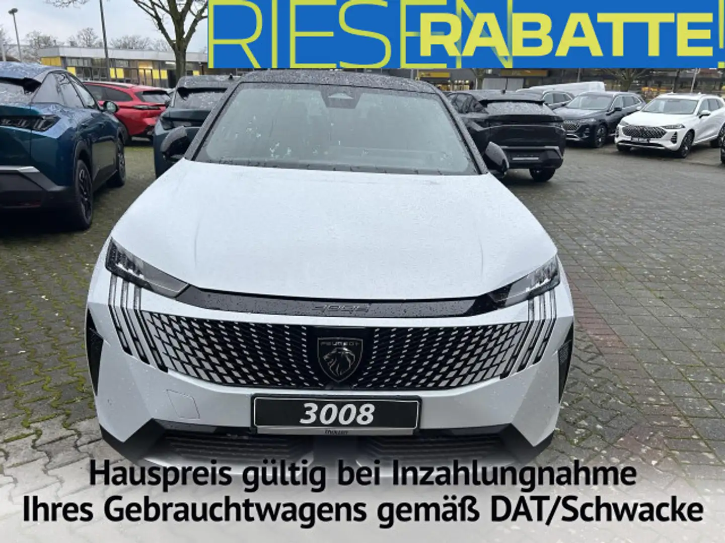 Peugeot 3008 Neuer GT HYBRID Navi / R-Kamera / Elekt. Heck Weiß - 2