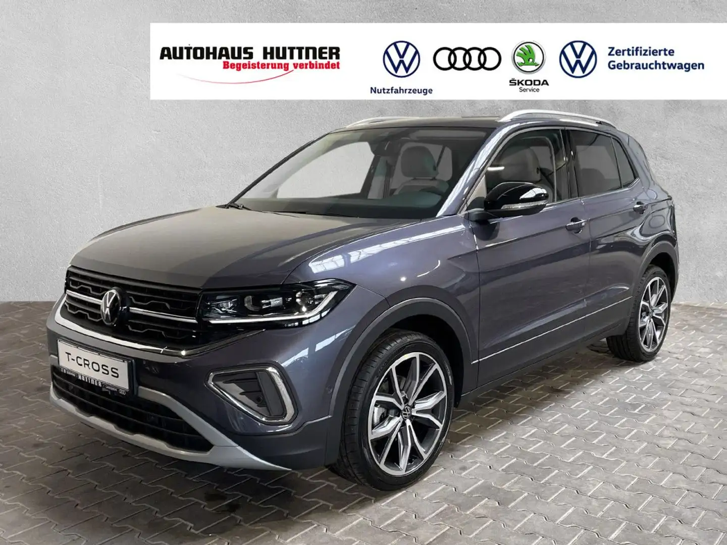 Volkswagen T-Cross STYLE 1.0 TSI DSG NAV AHK ACC LED SITZHEIZ Grau - 1