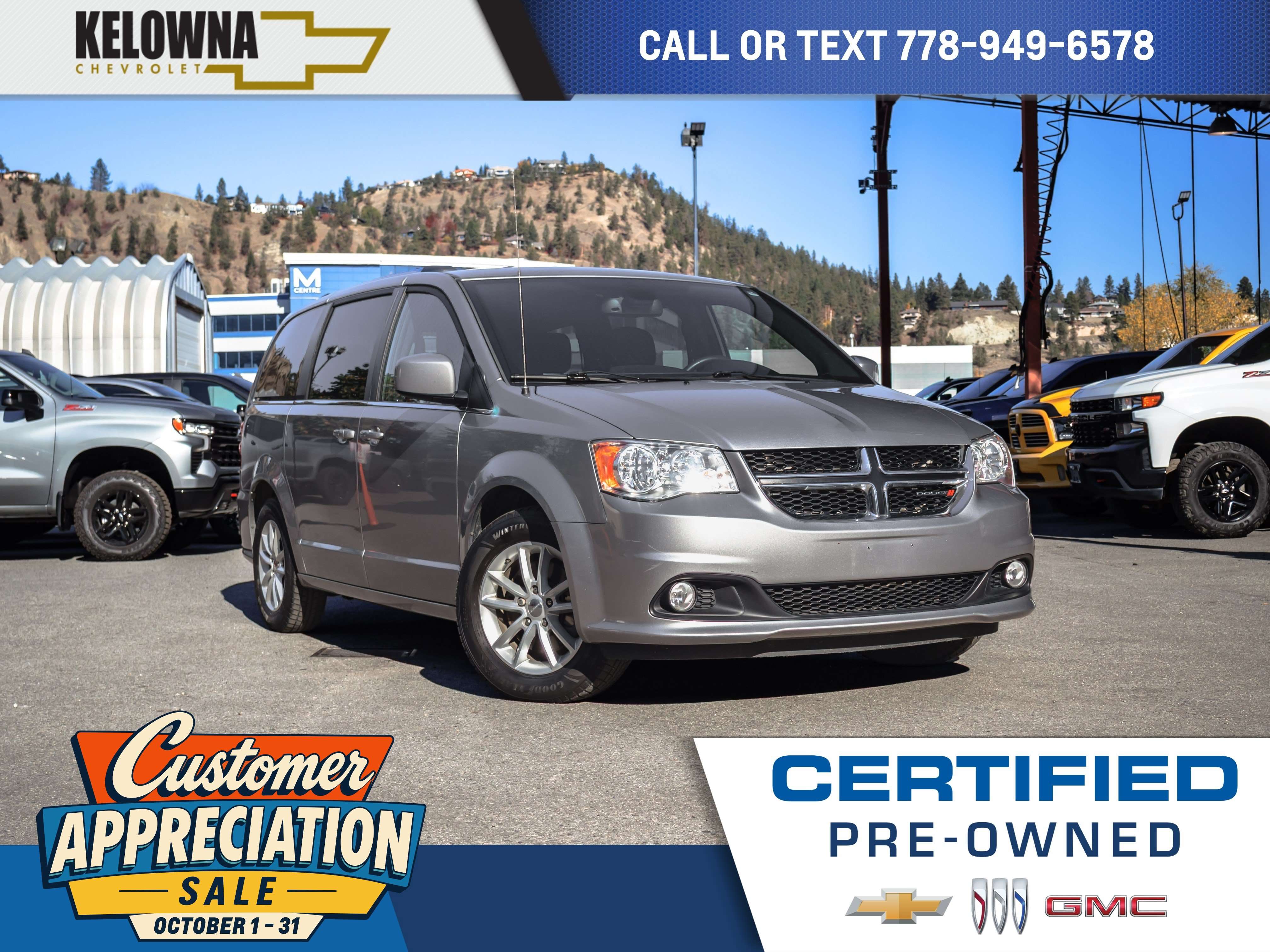 2020 Dodge Grand Caravan Premium Plus 3.6L | Power Driver Seat | 7 Seats | Back-Up Camera | Cruise Control | Keyless Entry