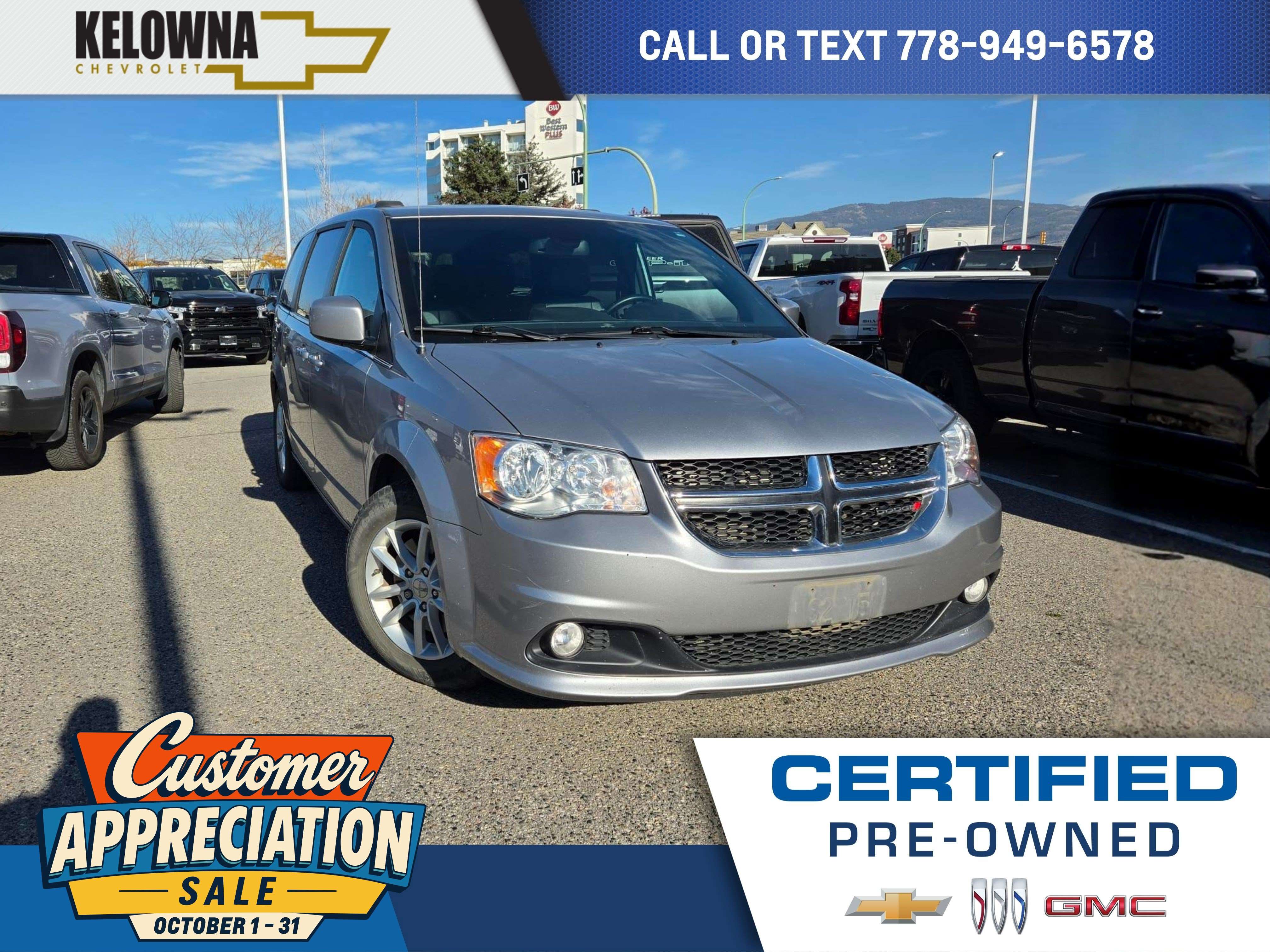 2020 Dodge Grand Caravan Premium Plus 3.6L | Power Driver Seat | 7 Seats | Back-Up Camera | Cruise Control | Keyless Entry