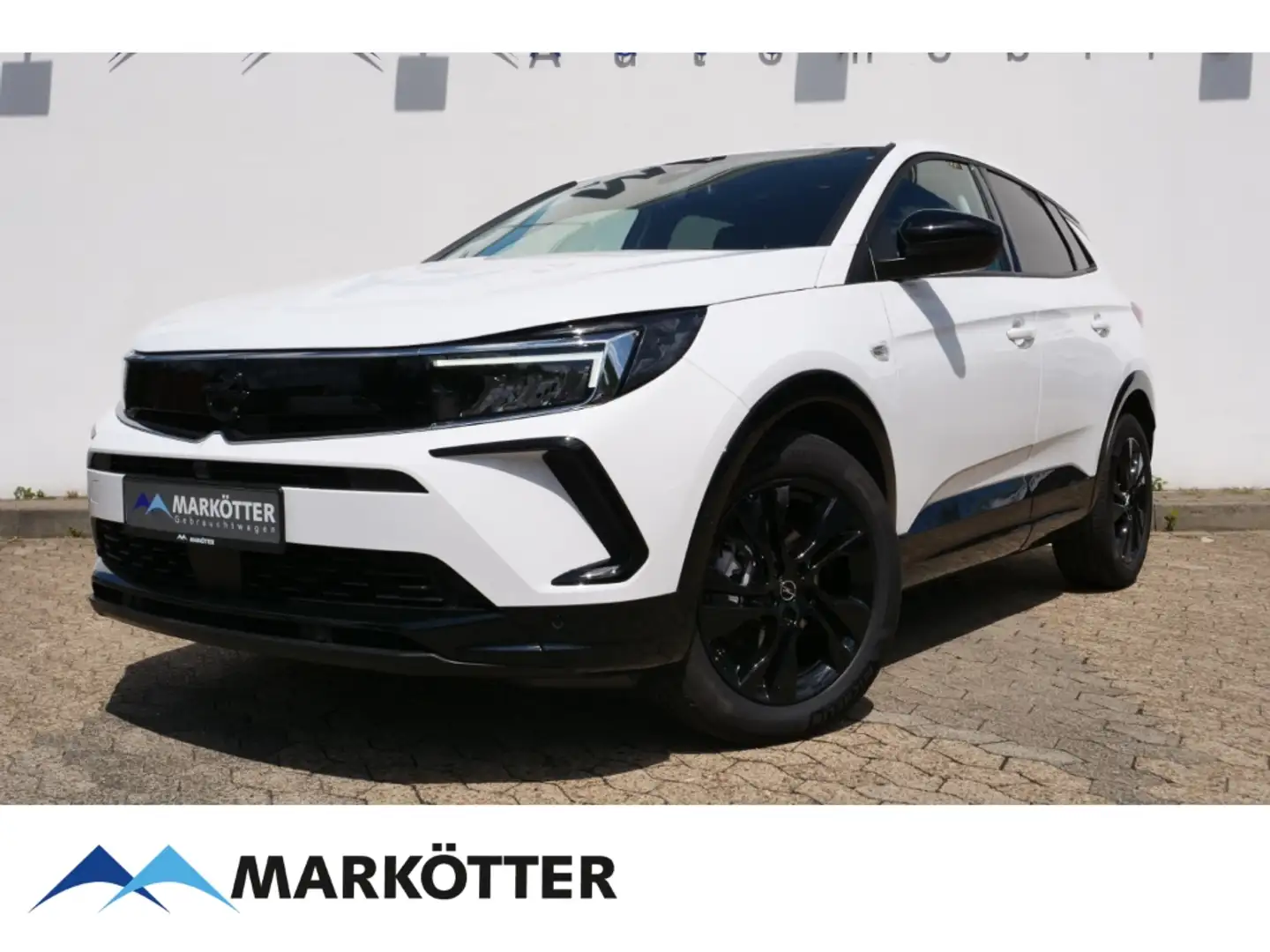 Opel Grandland GS Line 1.2 Turbo NAVI/AHK/DAB/CAM/SHZ Weiß - 1