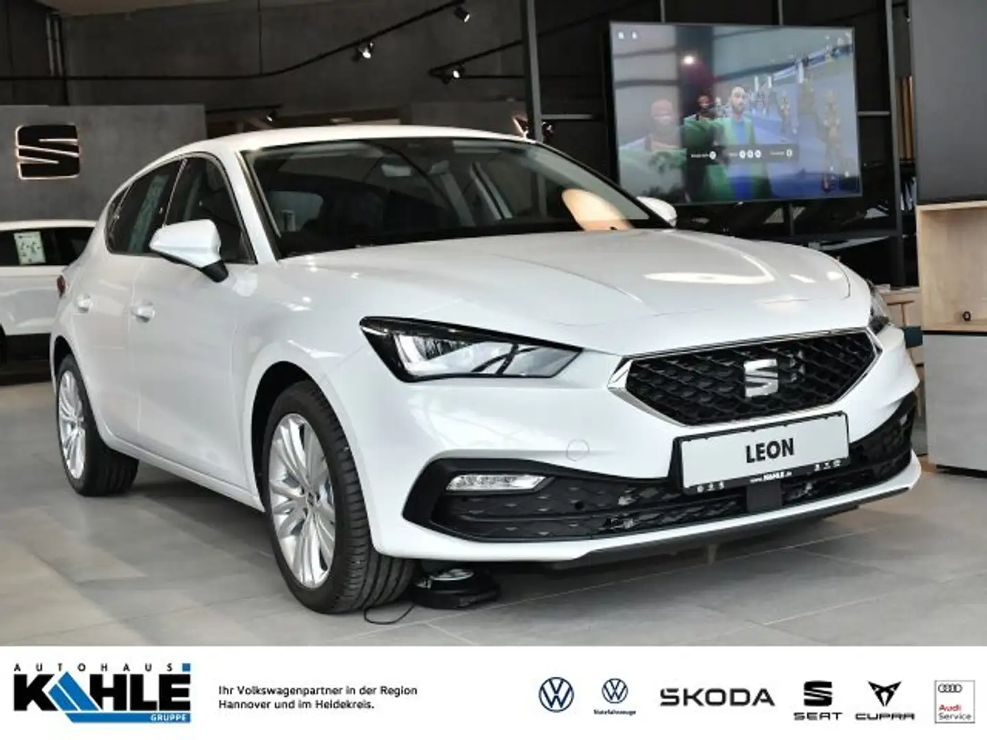 SEAT Leon 2.0 TDI DSG Style LED SHZ Klima PDC DAB+ Blanco - 1