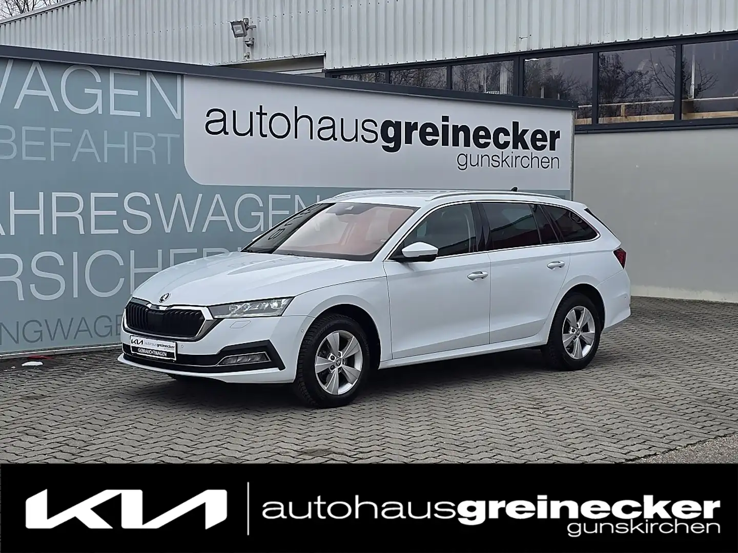 Skoda Octavia Combi 2,0 TDI Style DSG Blanc - 1