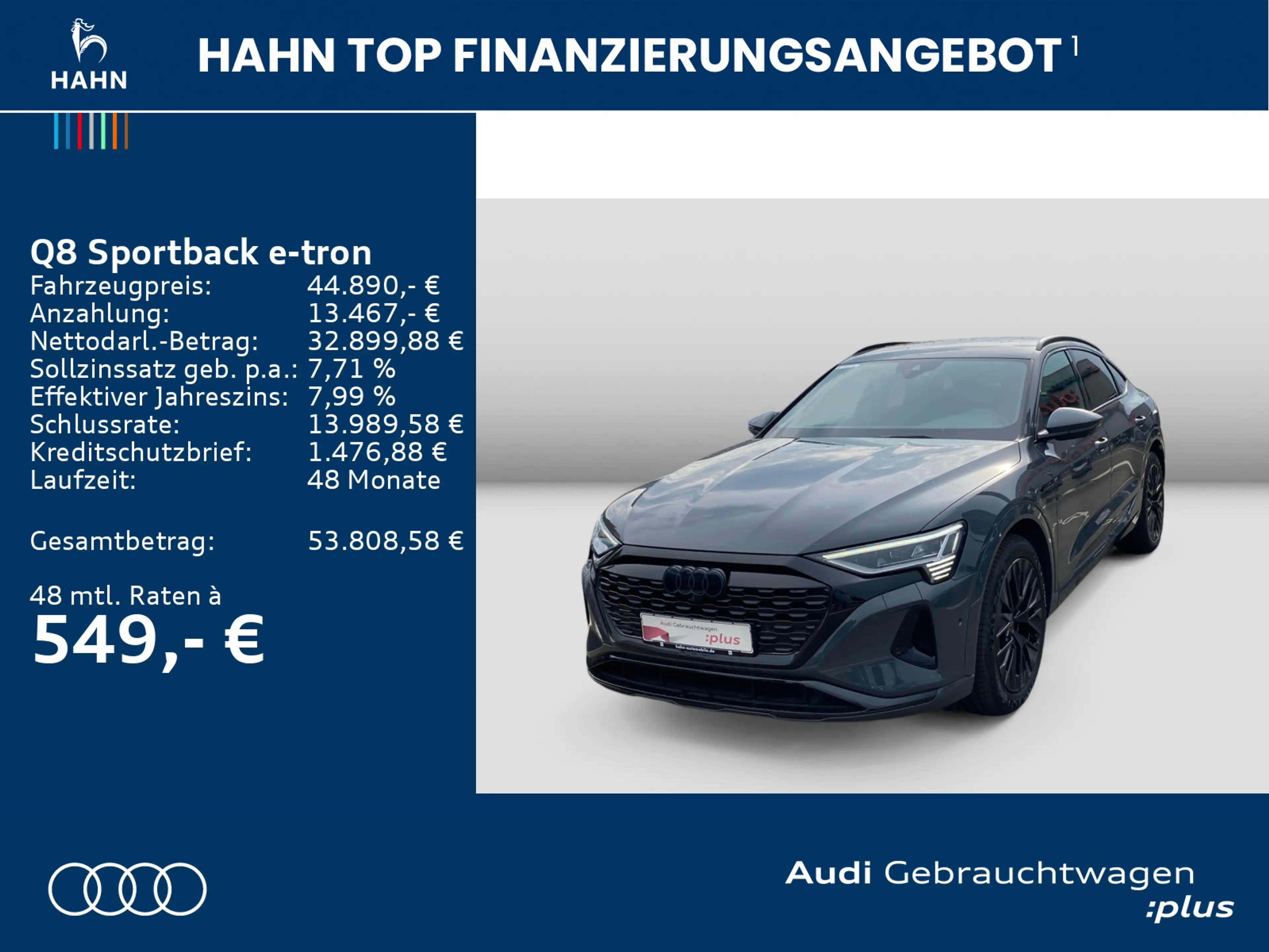 Audi Q8 e-tron advanced 50 qua S-trc B&O Ma — photo 2