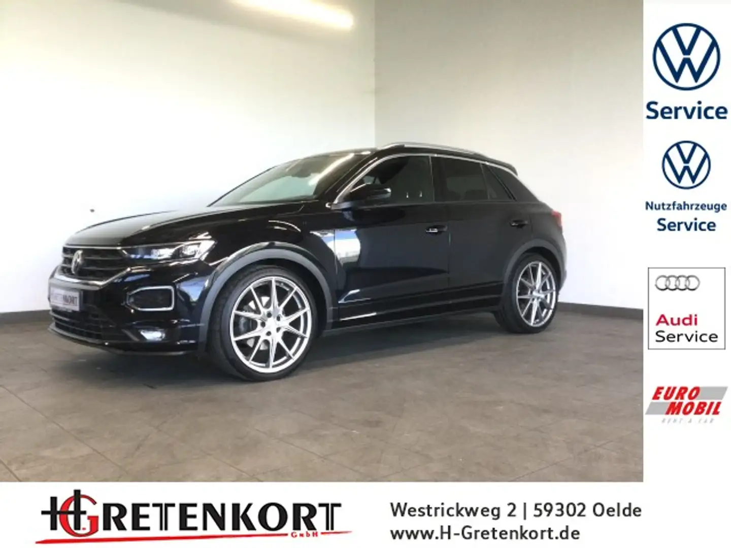 Volkswagen T-Roc 2.0 TSI 4Motion Sport R Line 20 Zoll DCC Keyless Schwarz - 1
