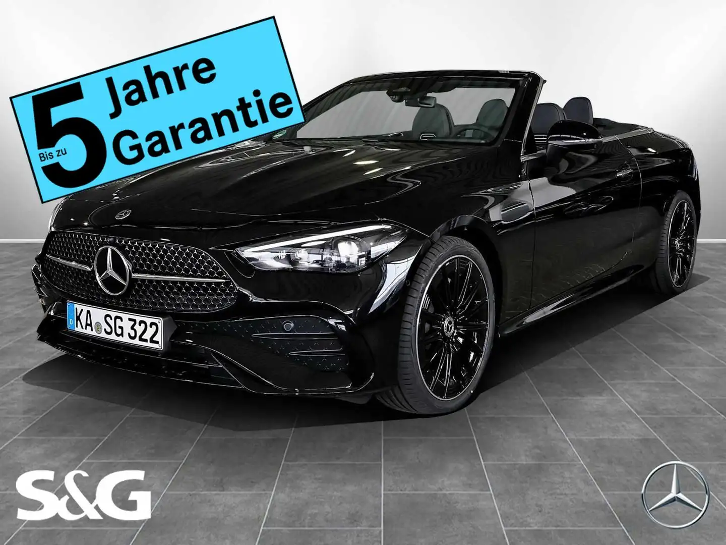 Mercedes-Benz CLE 220 d Cabrio AMG 360°+DIG-LED+AHK+Distronic Schwarz - 1