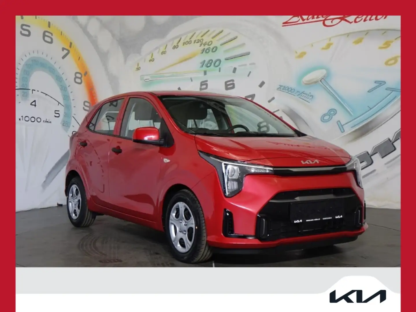 Kia Picanto 1,0 DPI Titan *VIRTUELLES COCKPIT, NAVI* Rot - 1