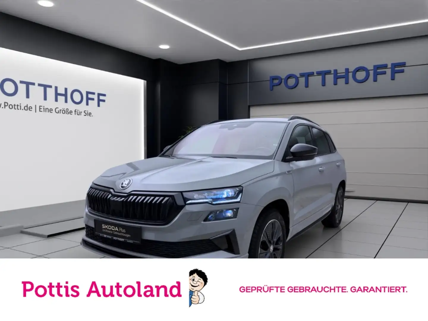 Skoda Karoq 2.0 TSI DSG 4x4 SPORTLINE MATRIX DCC KLIMA LM18 Grau - 1