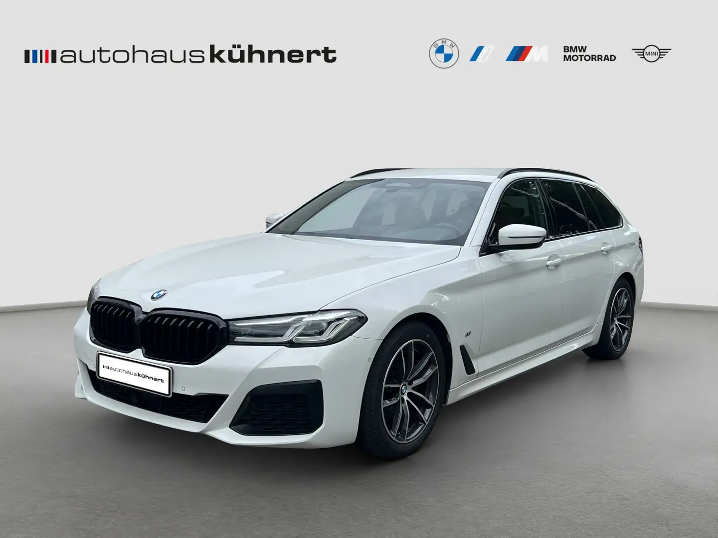 BMW 520 d Touring ///M-Sport ACC LED Luftfed. SpurAss Blanc - 1