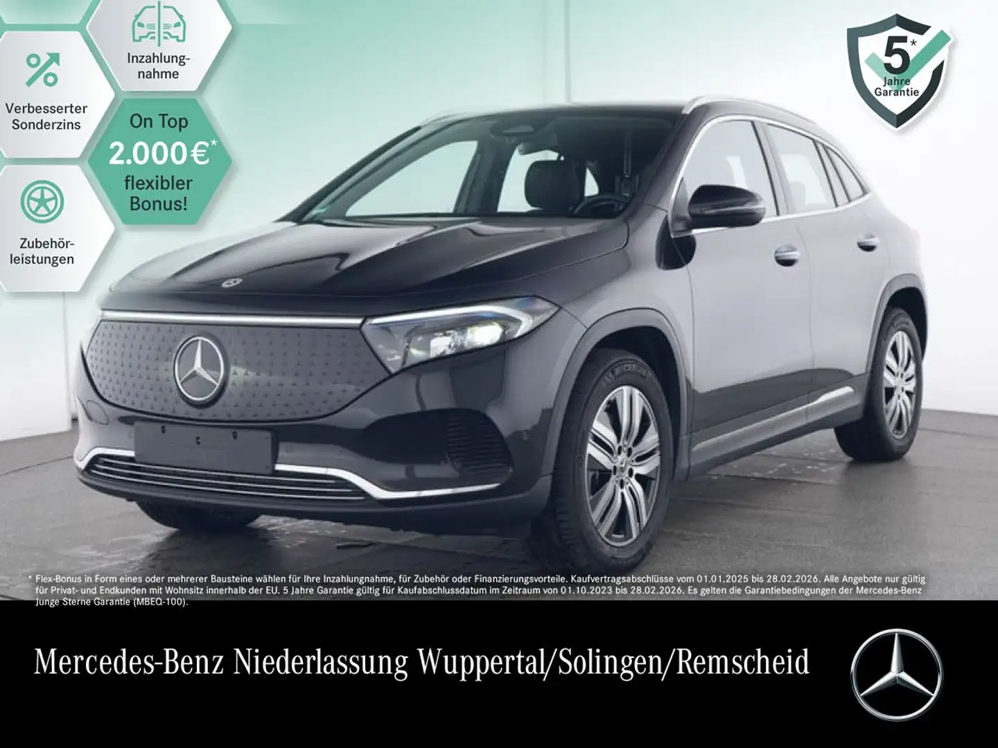 Mercedes-Benz EQA 250 PROG+PLUS-PAKET+KAMERA+KEYLESS+SPUR Schwarz - 1