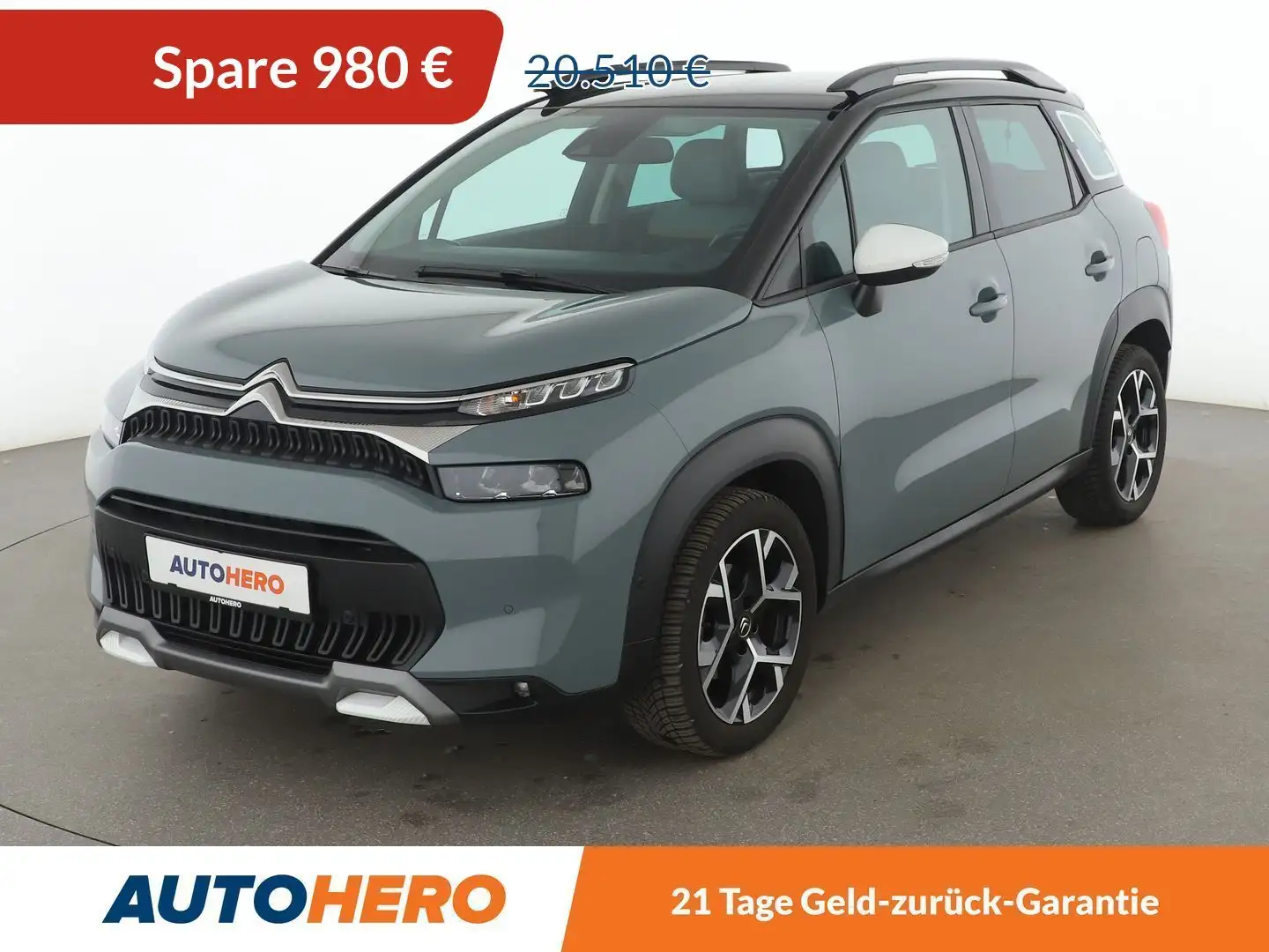 Citroen C3 Aircross 1.2 PureTech Shine Pack Aut*NAVI*TEMPO*CAM*PDC*SHZ Grau - 1