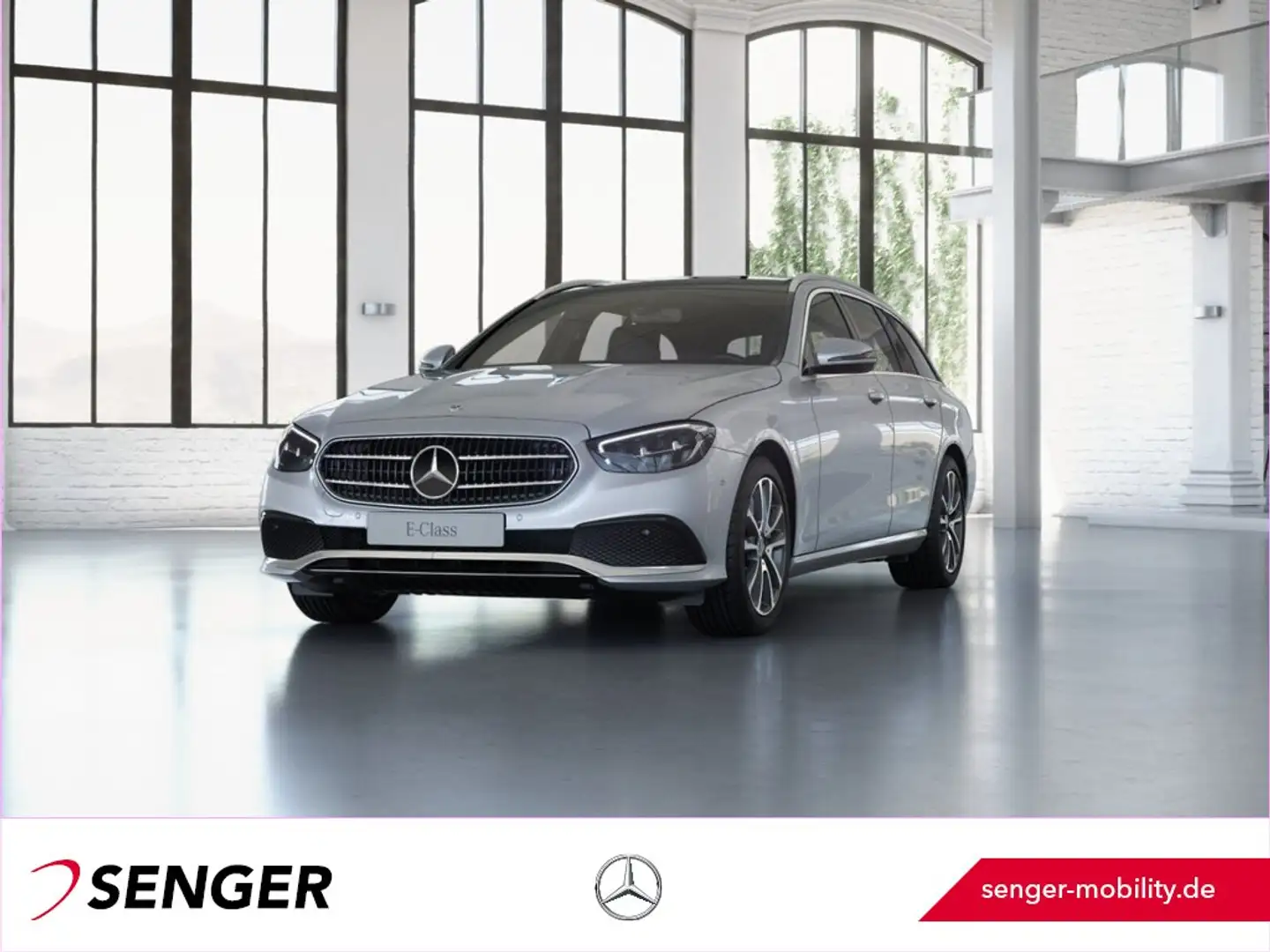 Mercedes-Benz E 400 d 4M T Avantgarde Panorama Kamera Memory Silber - 1